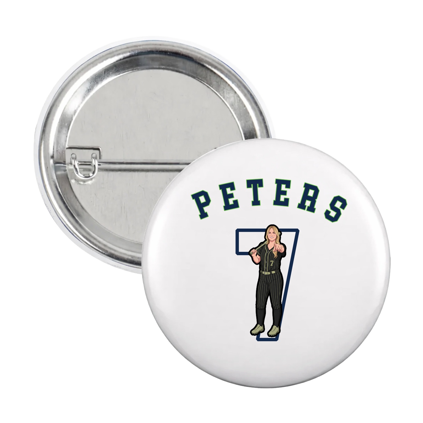 Game Day Button — Shirsey Arch in White