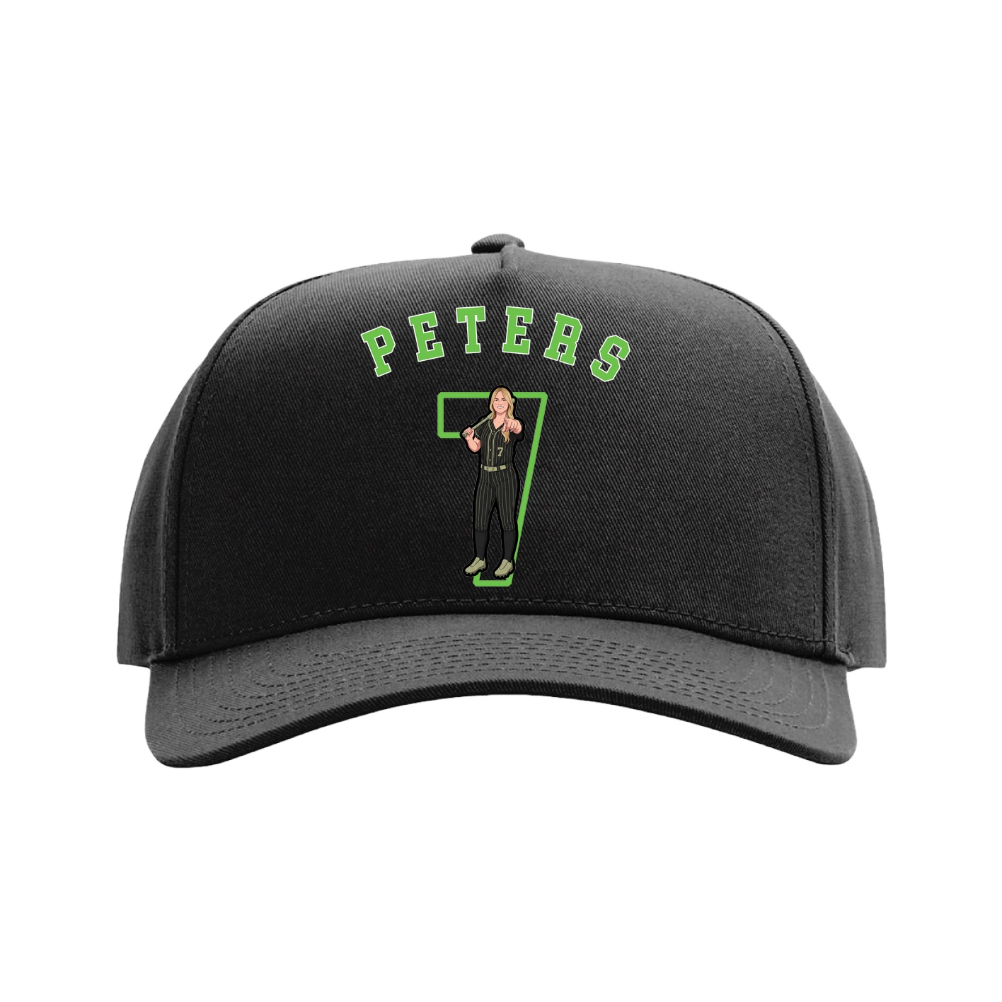 Full Fabric Five-Panel Champ Cap