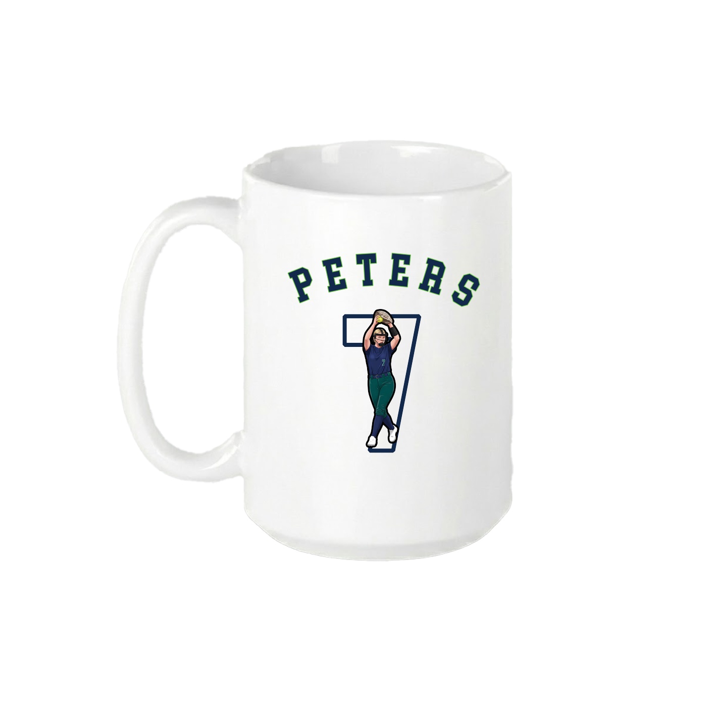 15oz Coffee Mug — Shirsey Arch in White