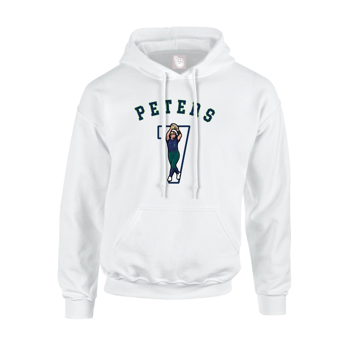 Hoodie — Shirsey Arch in White