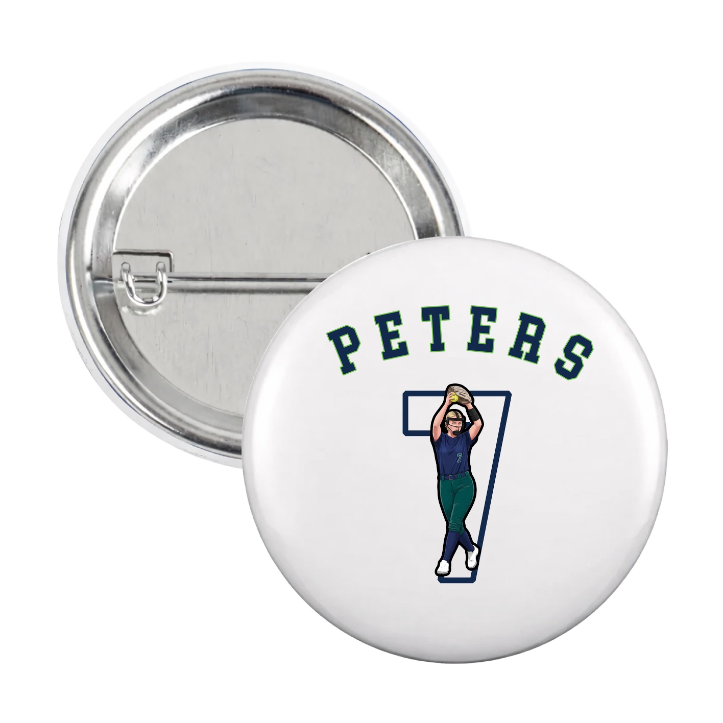 Game Day Button — Shirsey Arch in White