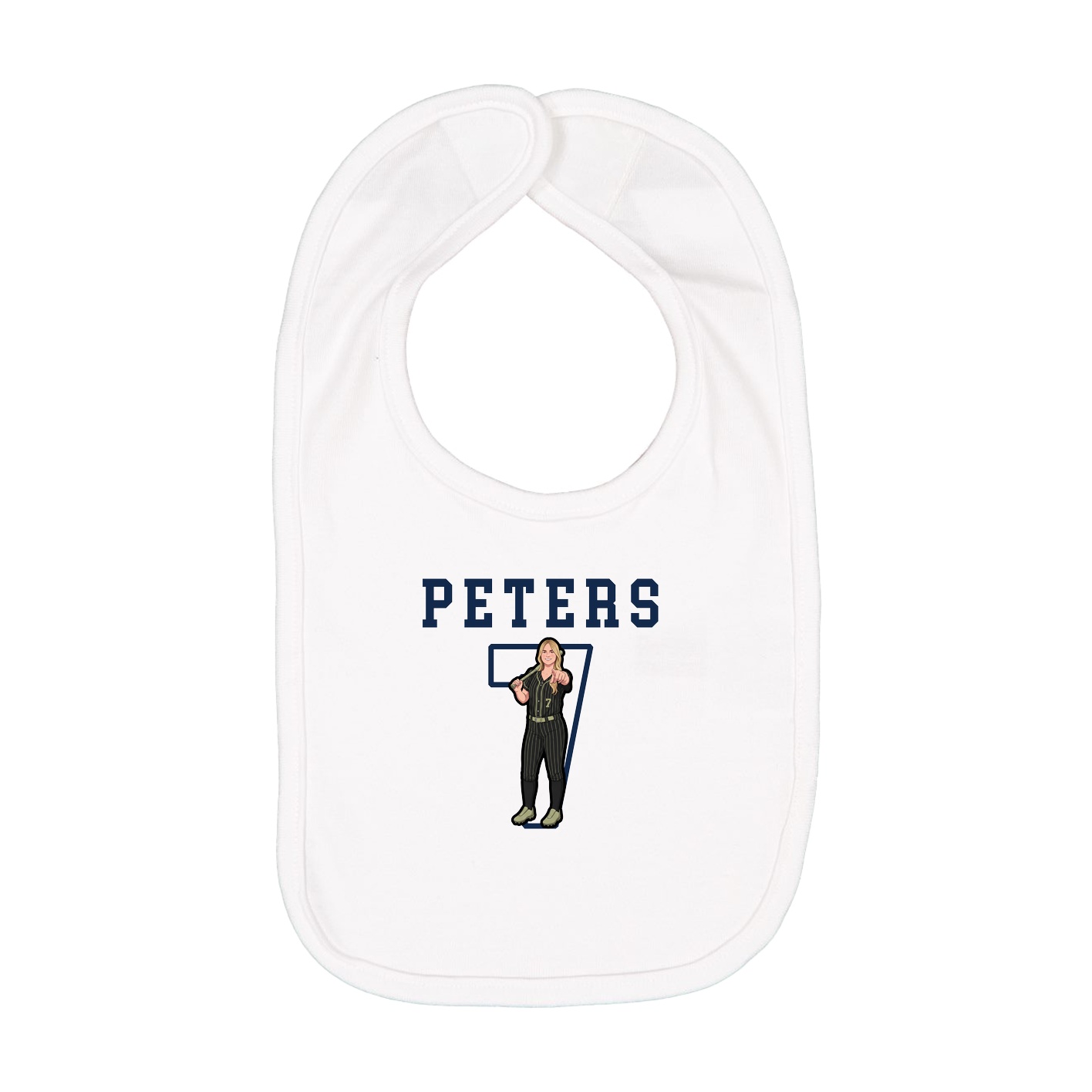 Infant Bib — Shirsey in White