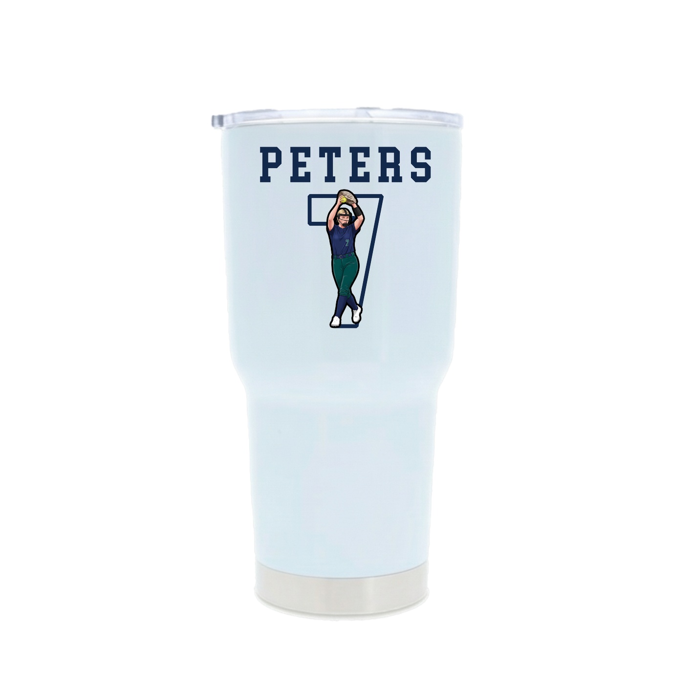 30oz Stainless Steel Tumbler — Shirsey in White