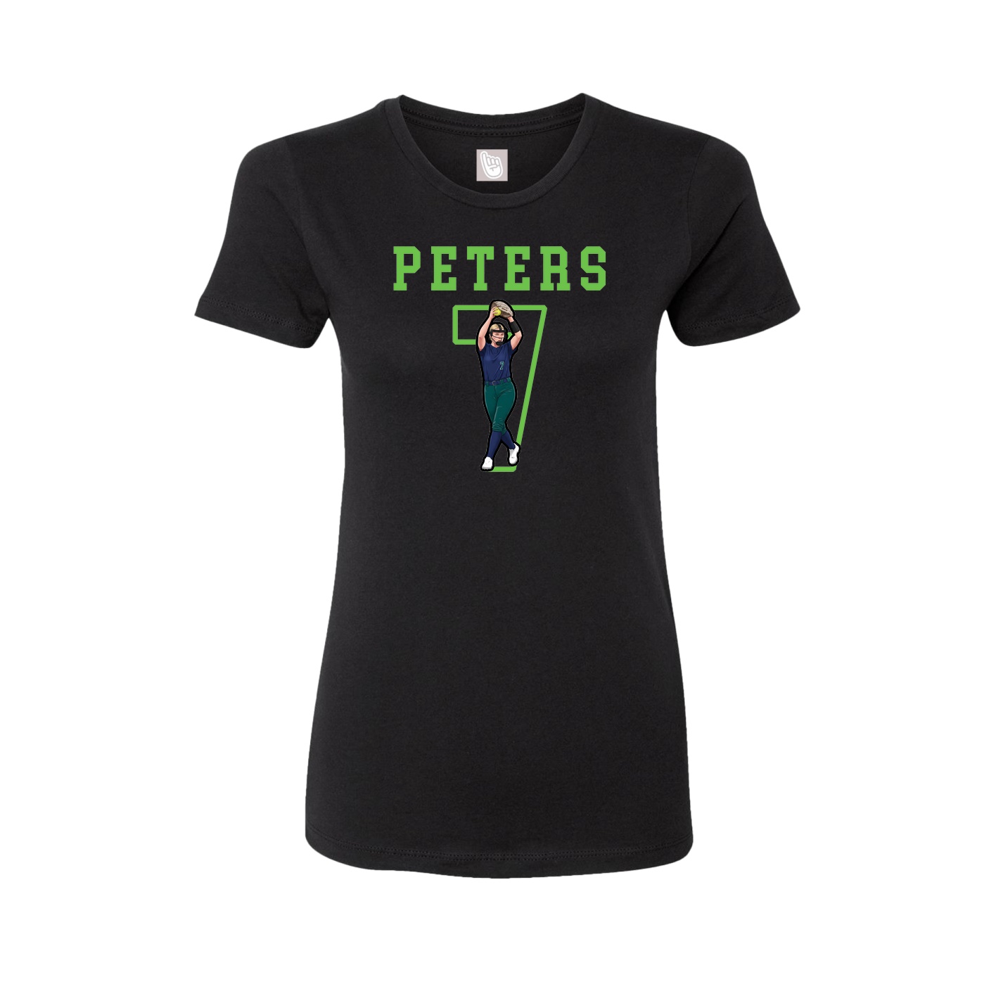 Fitted Women's Tee — Shirsey in Black