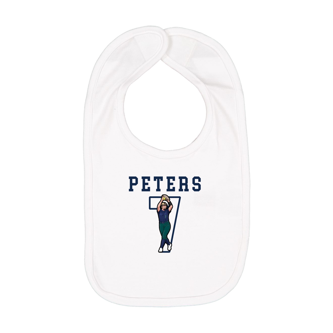 Infant Bib — Shirsey in White