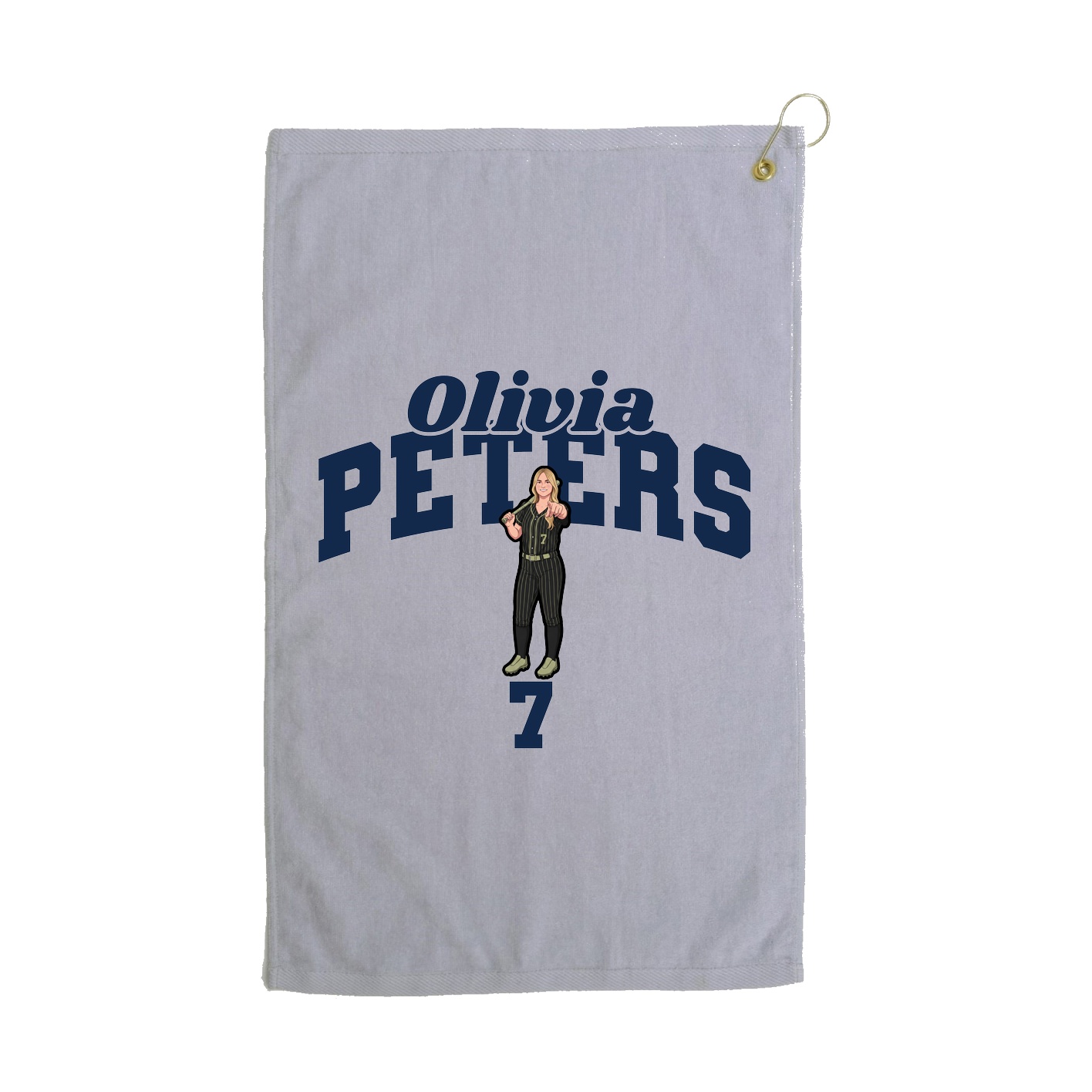 Golf Towel — Signature Arch in Grey