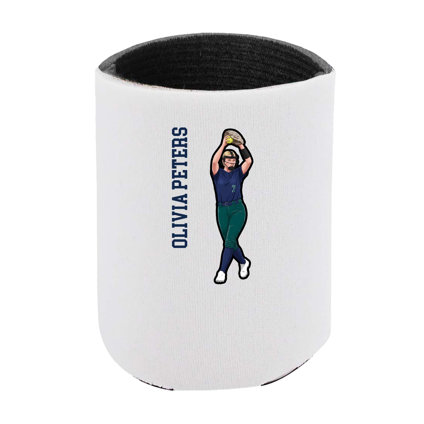 Can Holder — Name Vertical in White