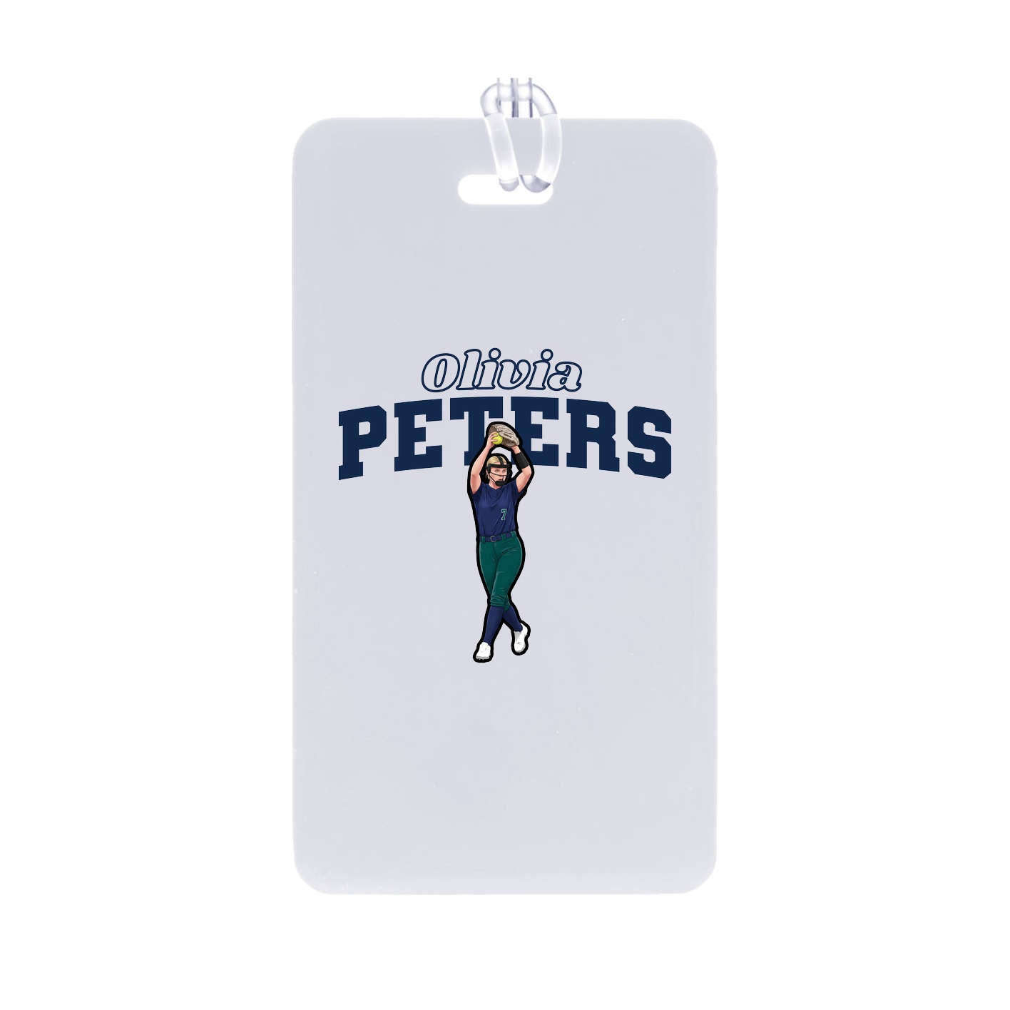 Bag Tag — Name Arch in Classic