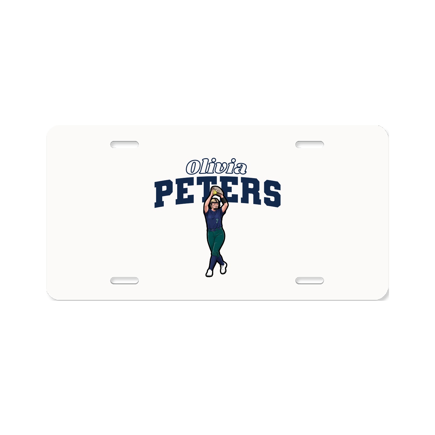 License Plate — Name Arch in Classic