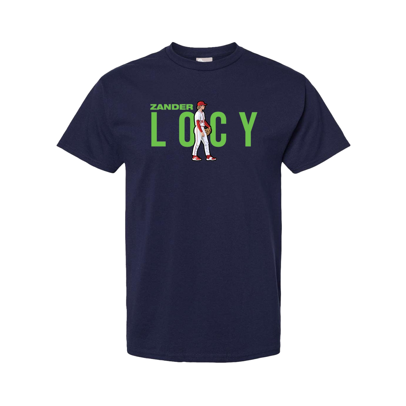 Youth Tee — Player Name in Navy