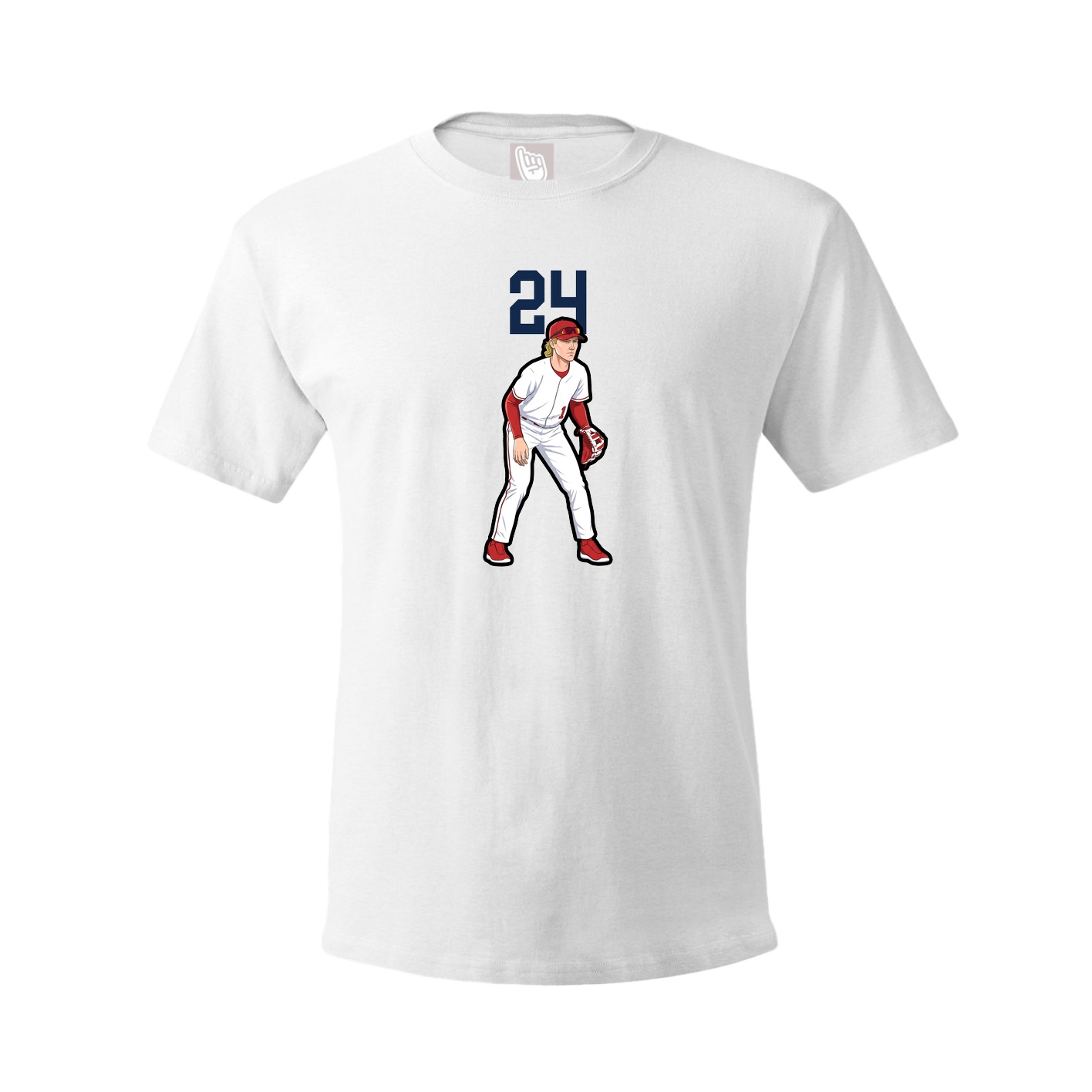 Tee — Number Top in White