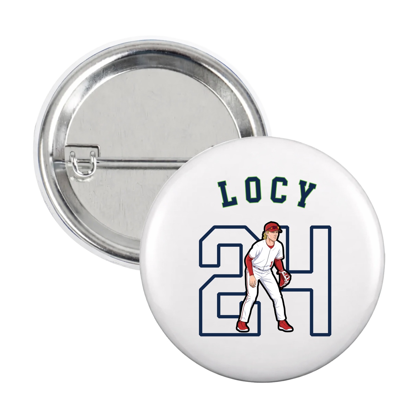 Game Day Button — Shirsey Arch in White