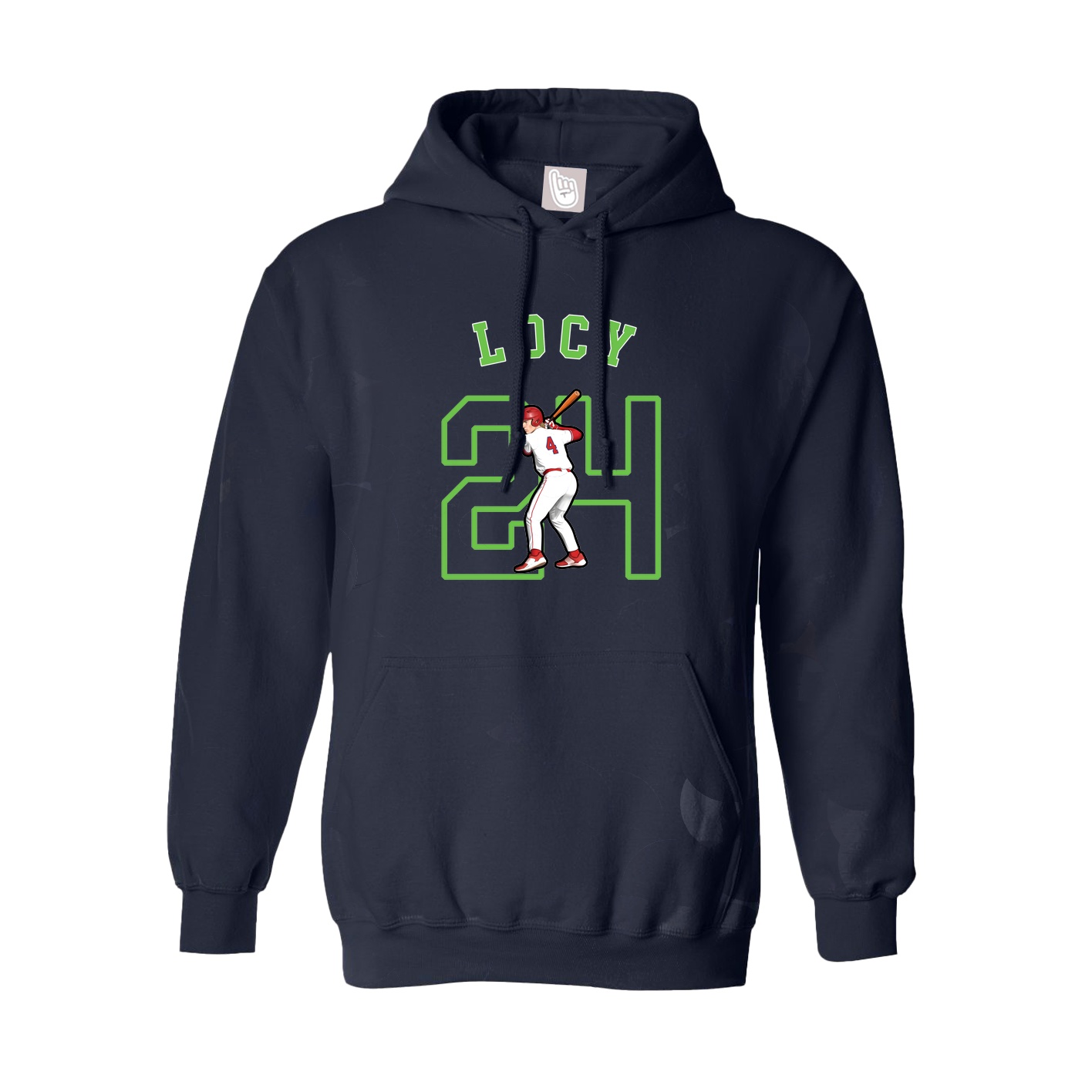 Youth Hoodie — Shirsey Arch in Navy