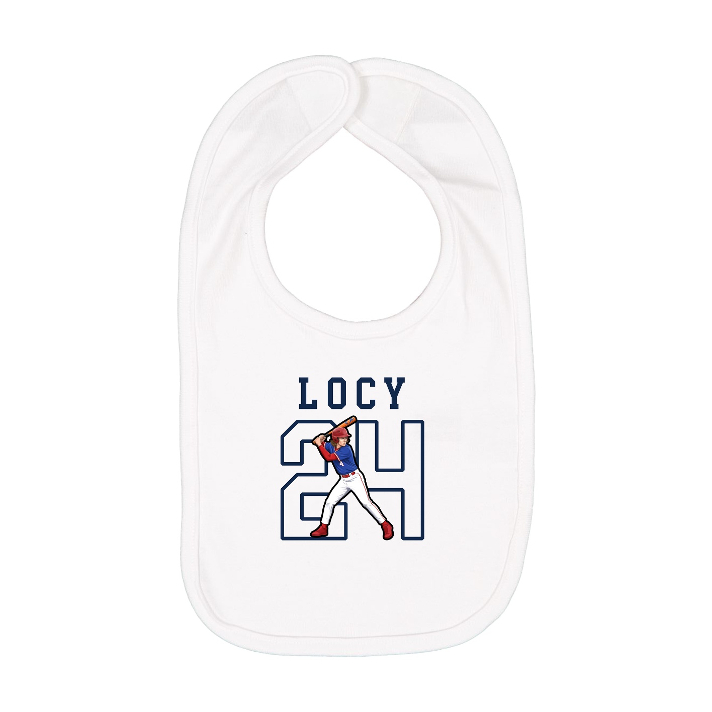 Infant Bib — Shirsey in White
