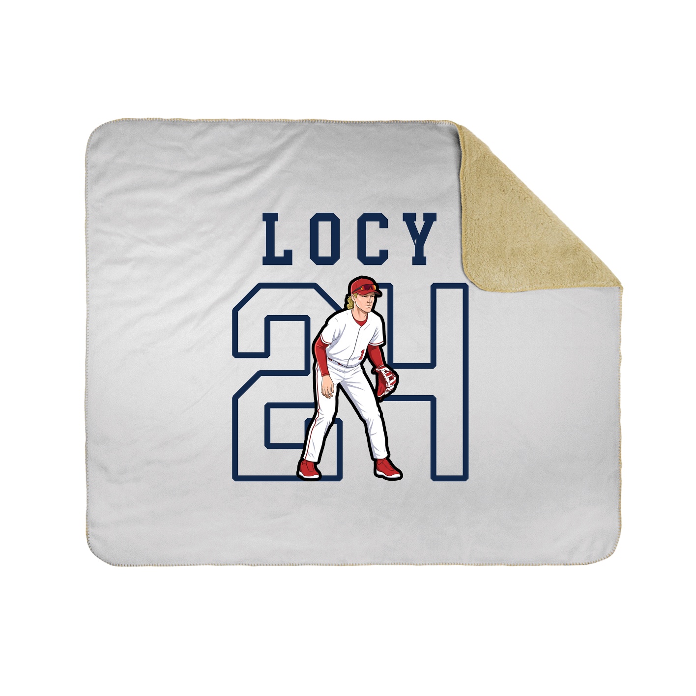 Throw Blanket — Shirsey in White