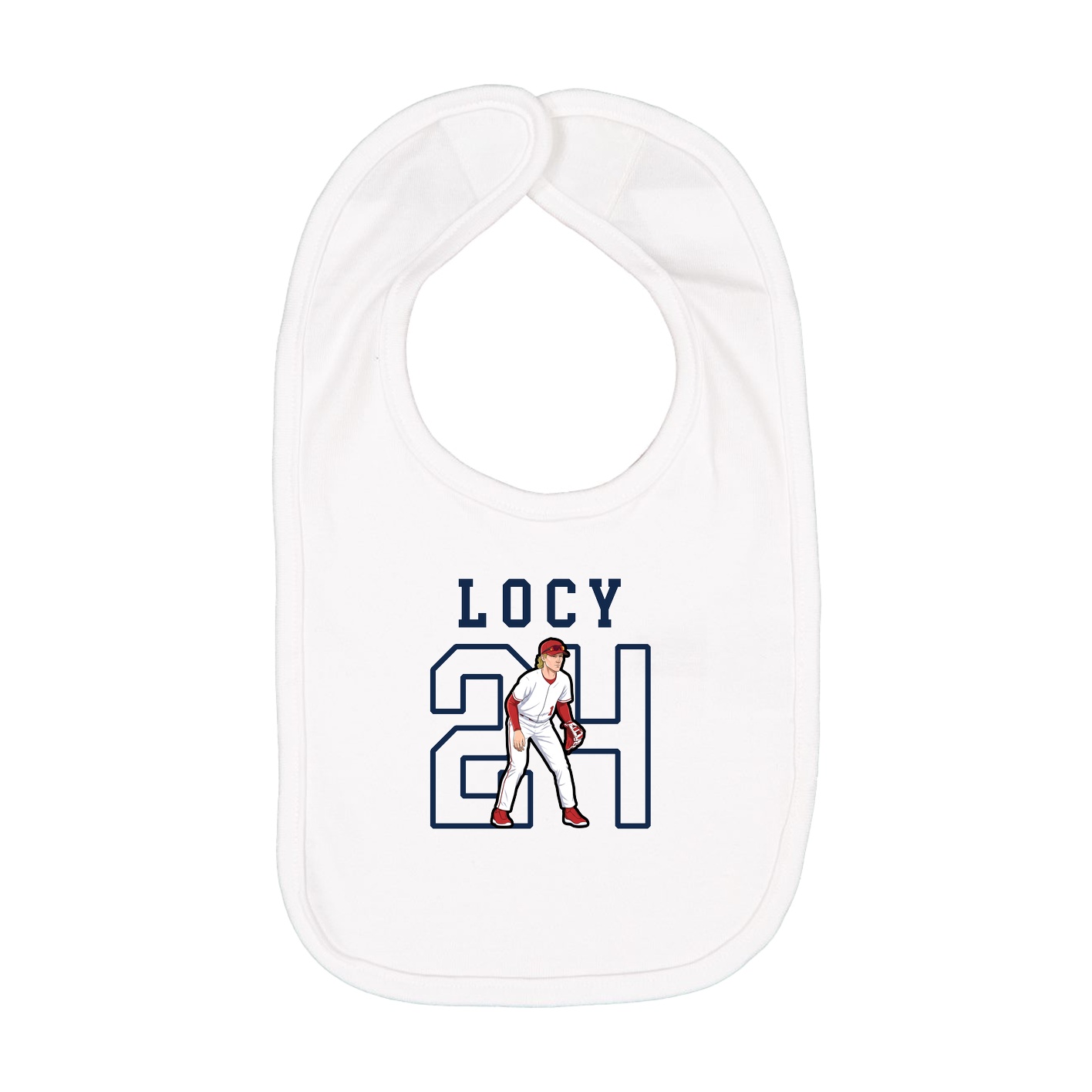 Infant Bib — Shirsey in White