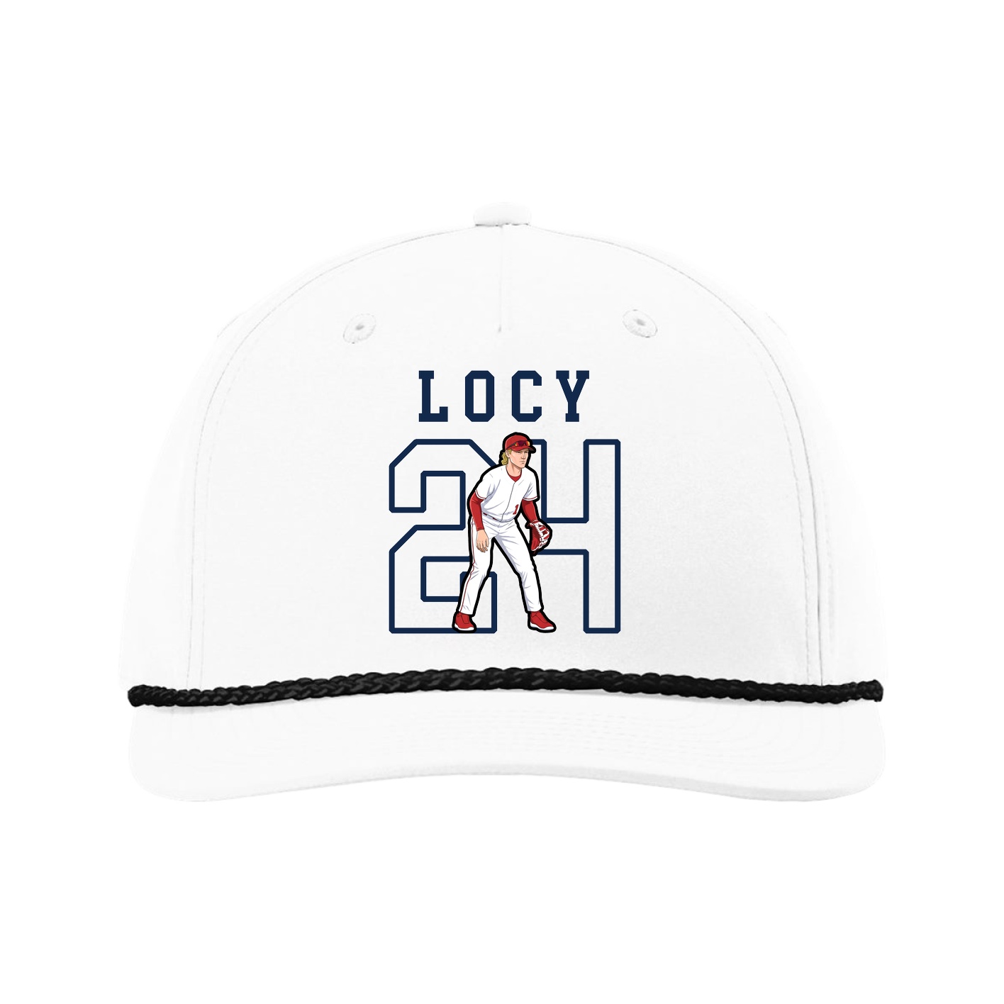 Five-Panel Classic Rope Cap — Shirsey in White