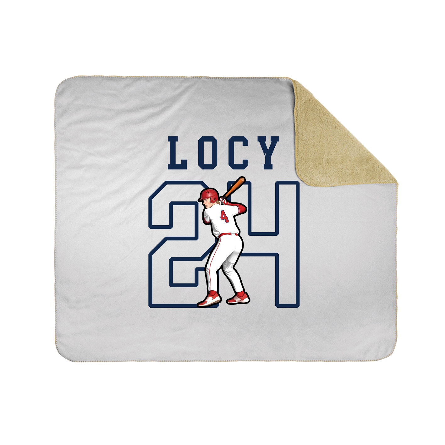 Throw Blanket — Shirsey in White