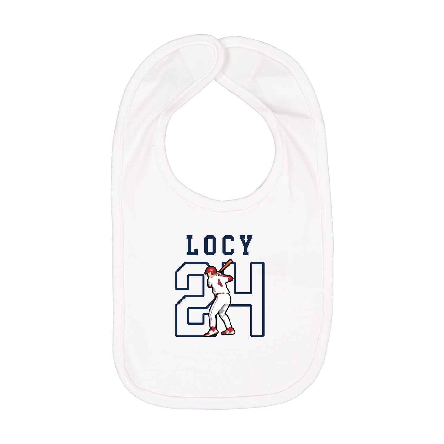 Infant Bib — Shirsey in White