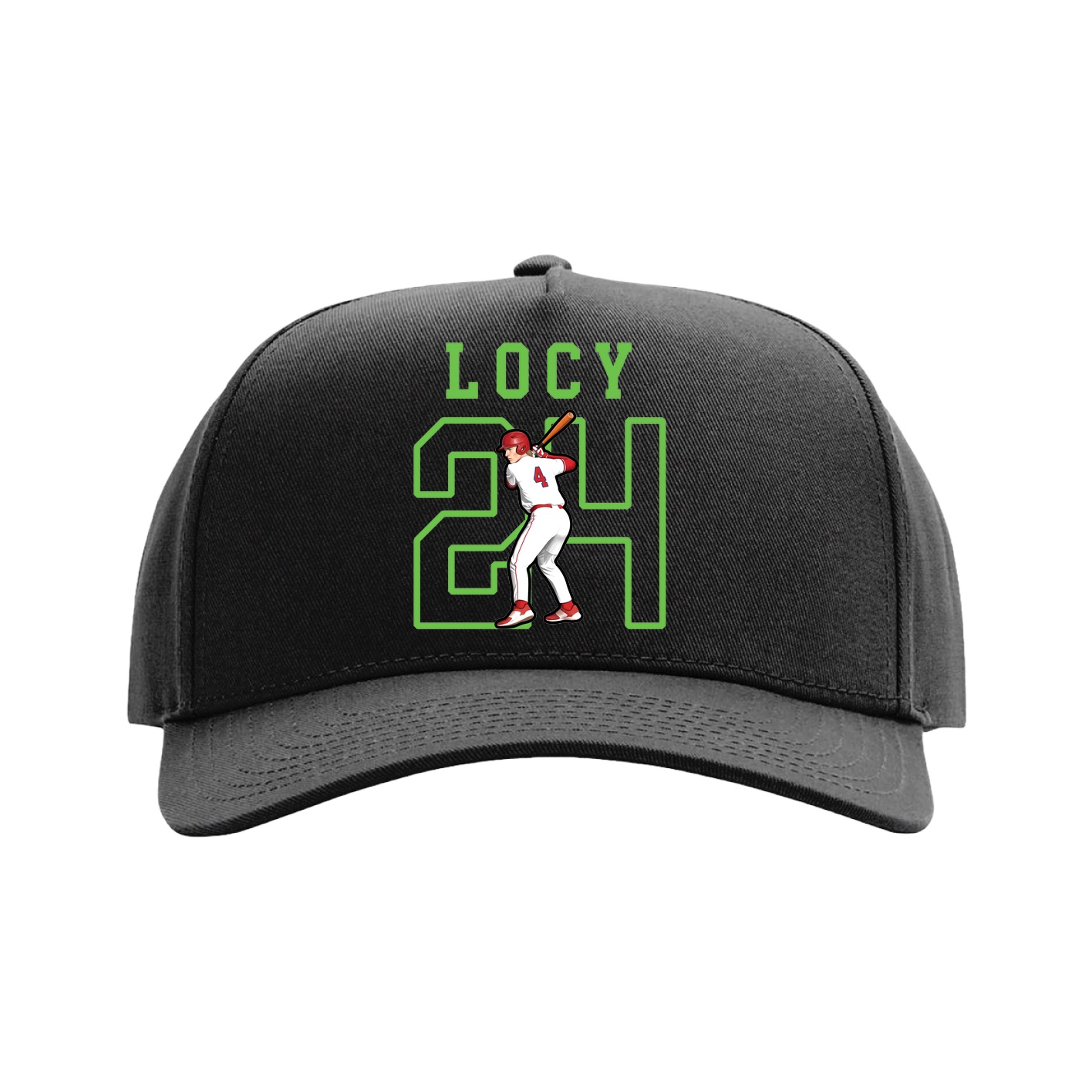 Full Fabric Five-Panel Champ Cap — Shirsey in Black