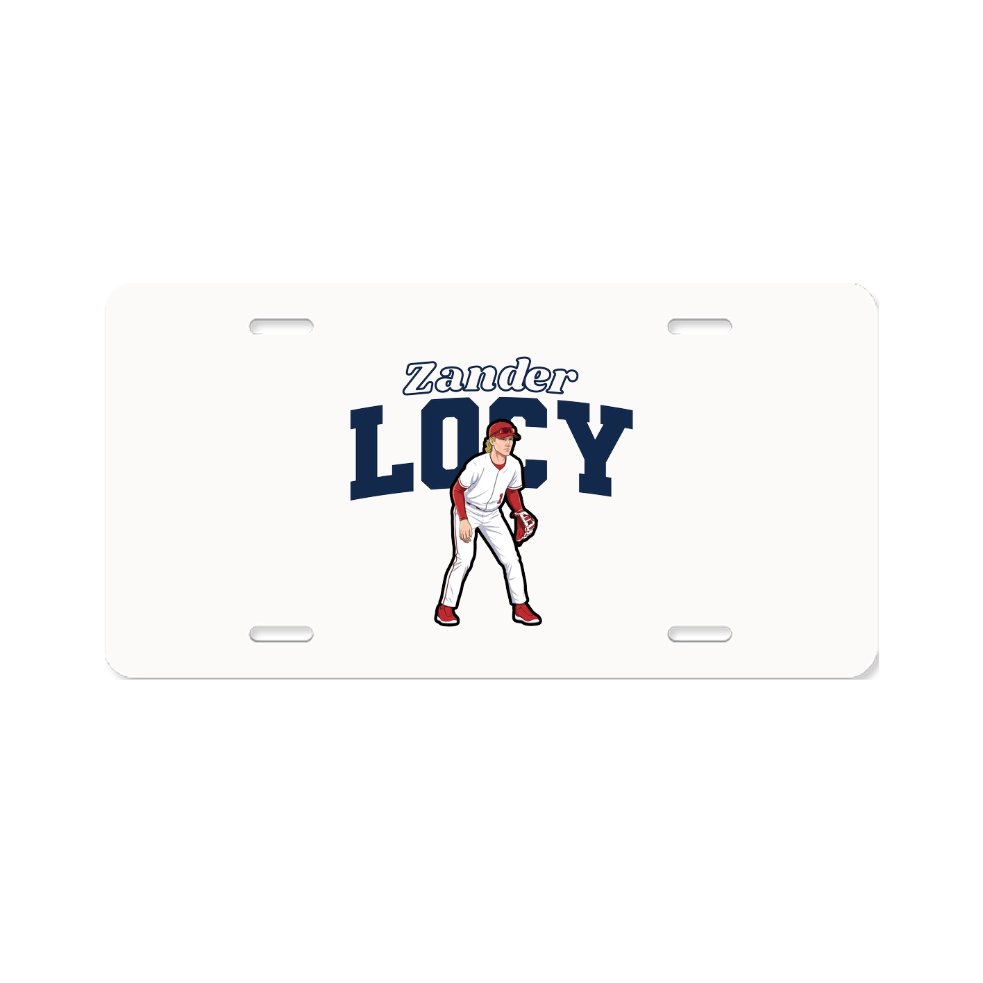 License Plate — Name Arch in Classic