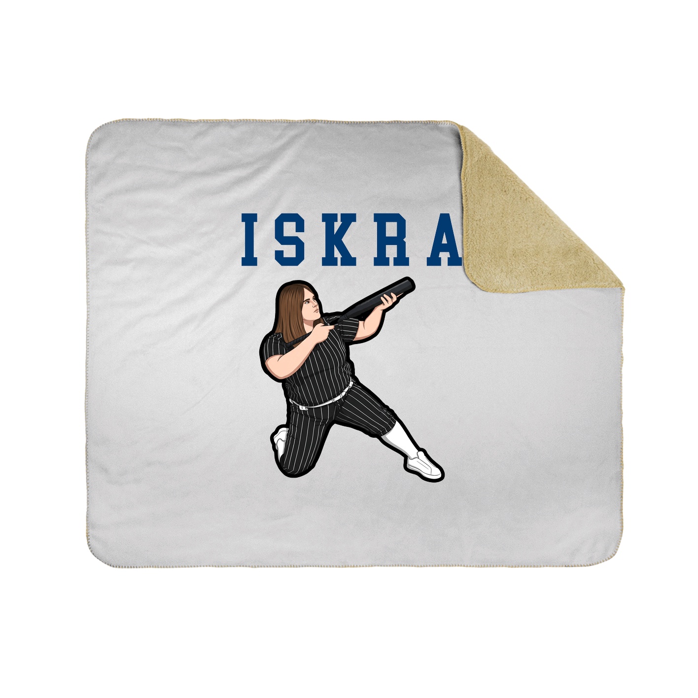 Throw Blanket — Shirsey in White