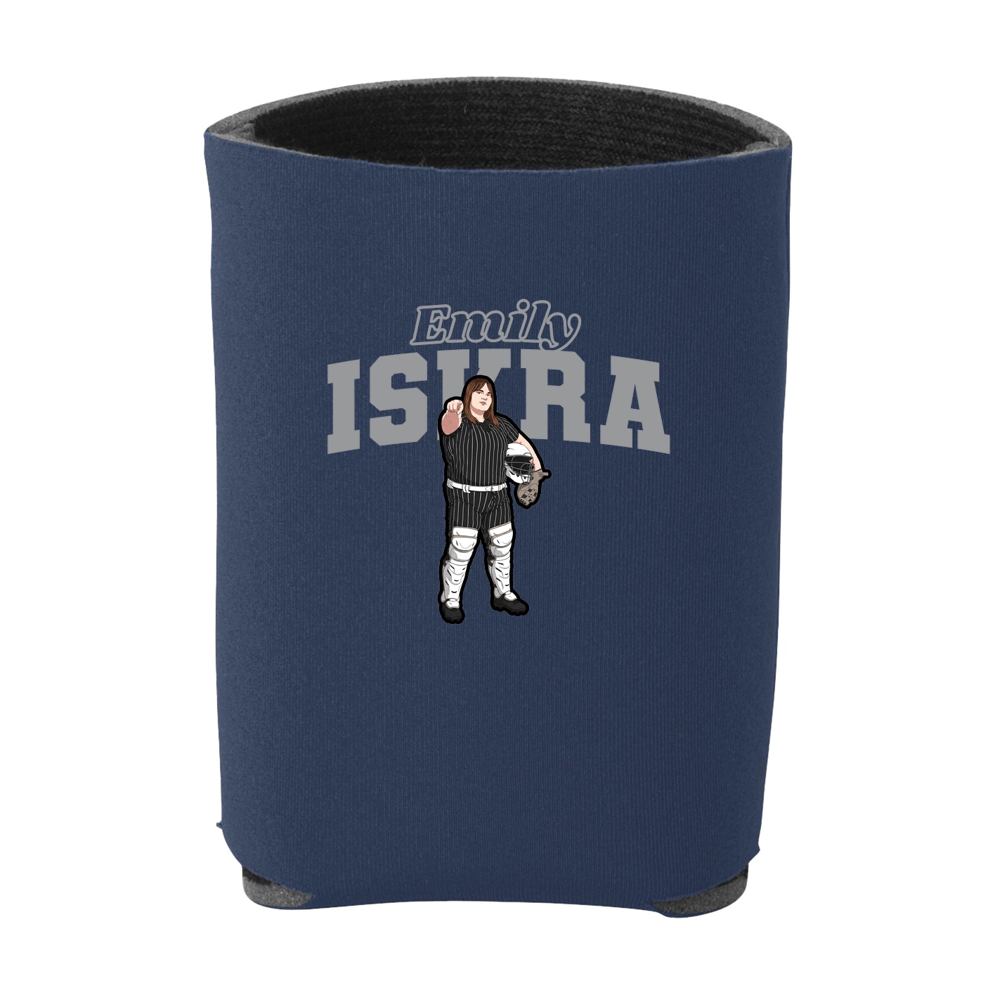 Can Holder — Name Arch in Navy