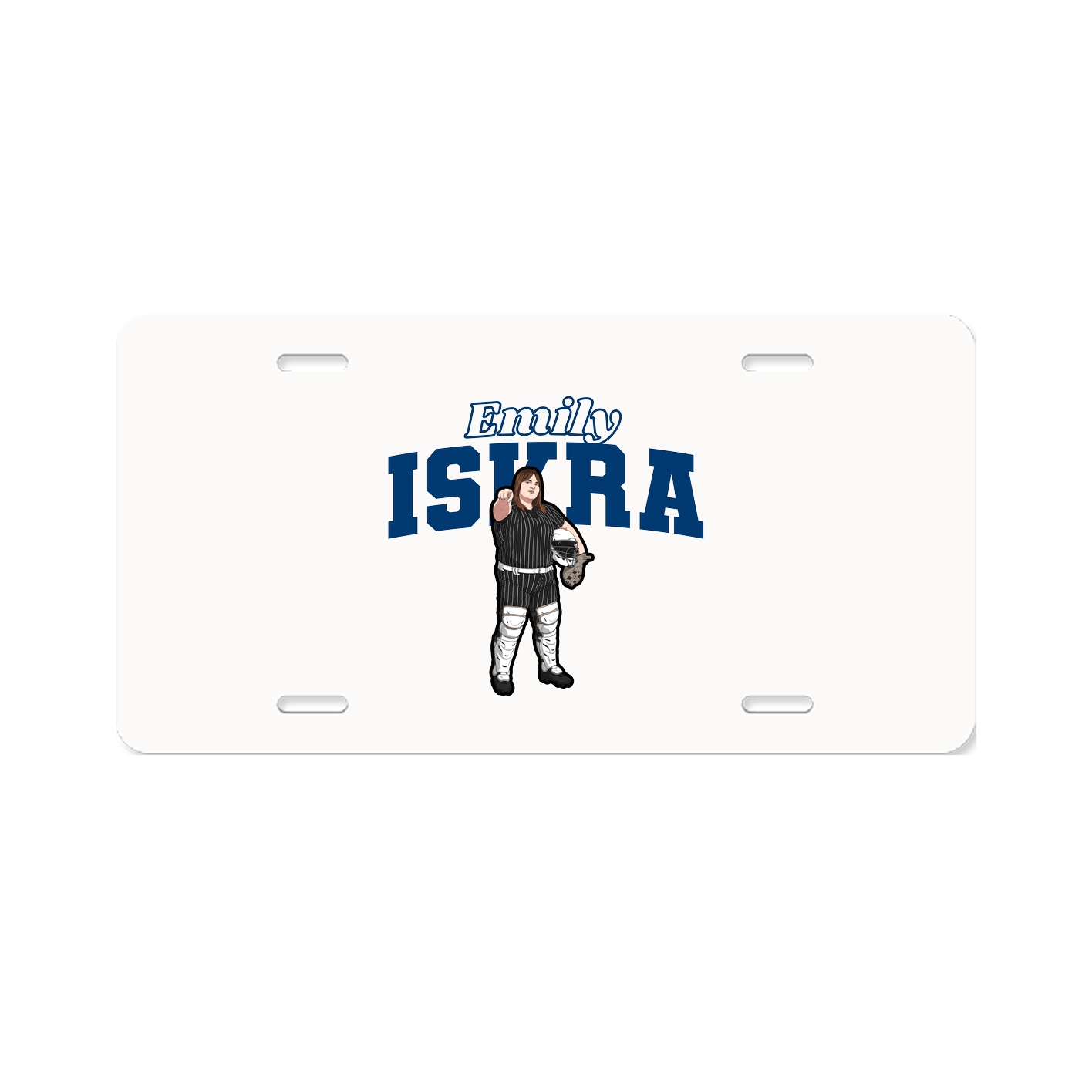 License Plate — Name Arch in Classic