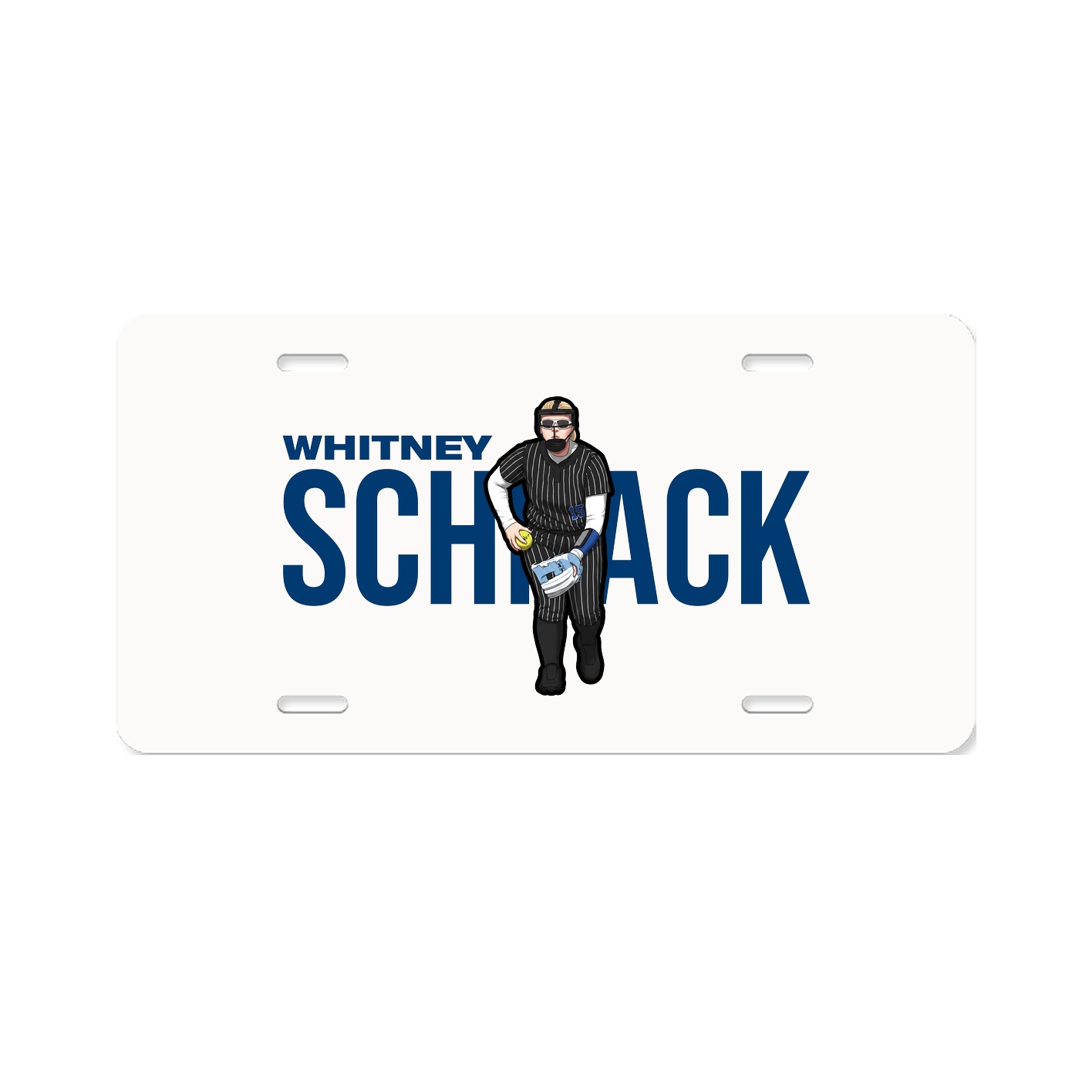 License Plate — Player Name in Classic