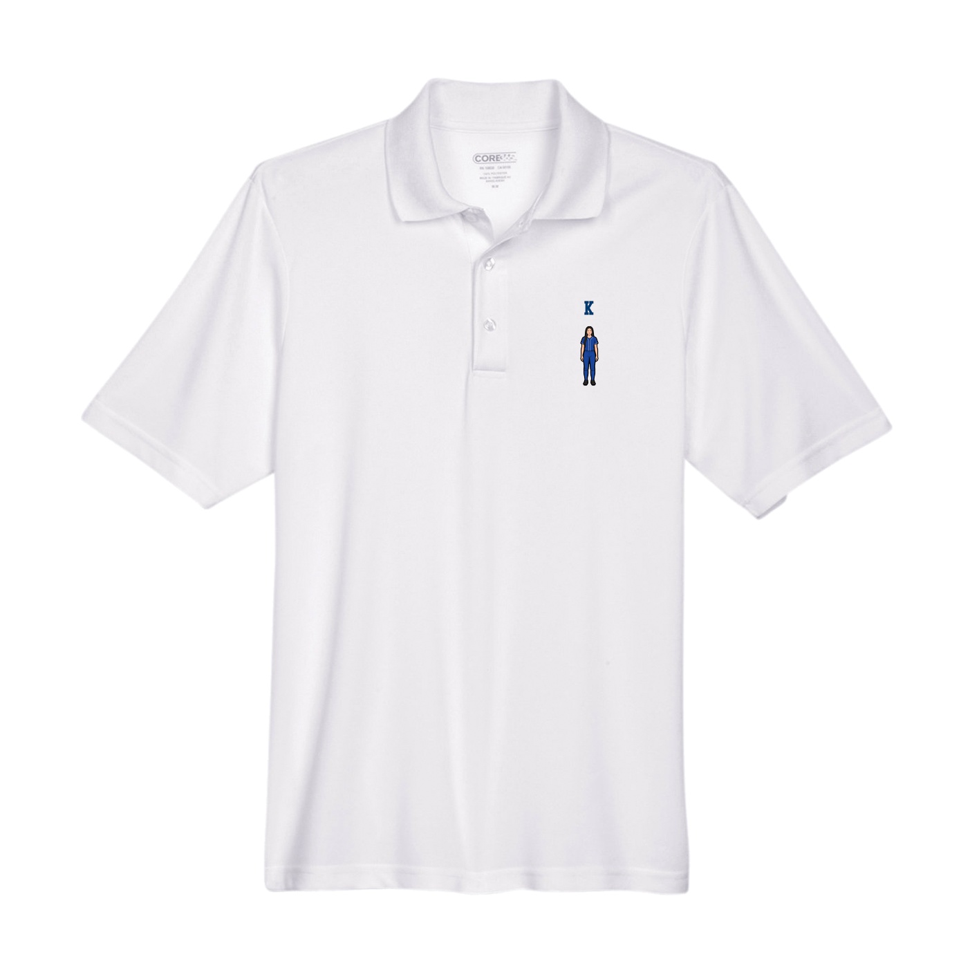 Performance Polo — Shirsey Arch in White