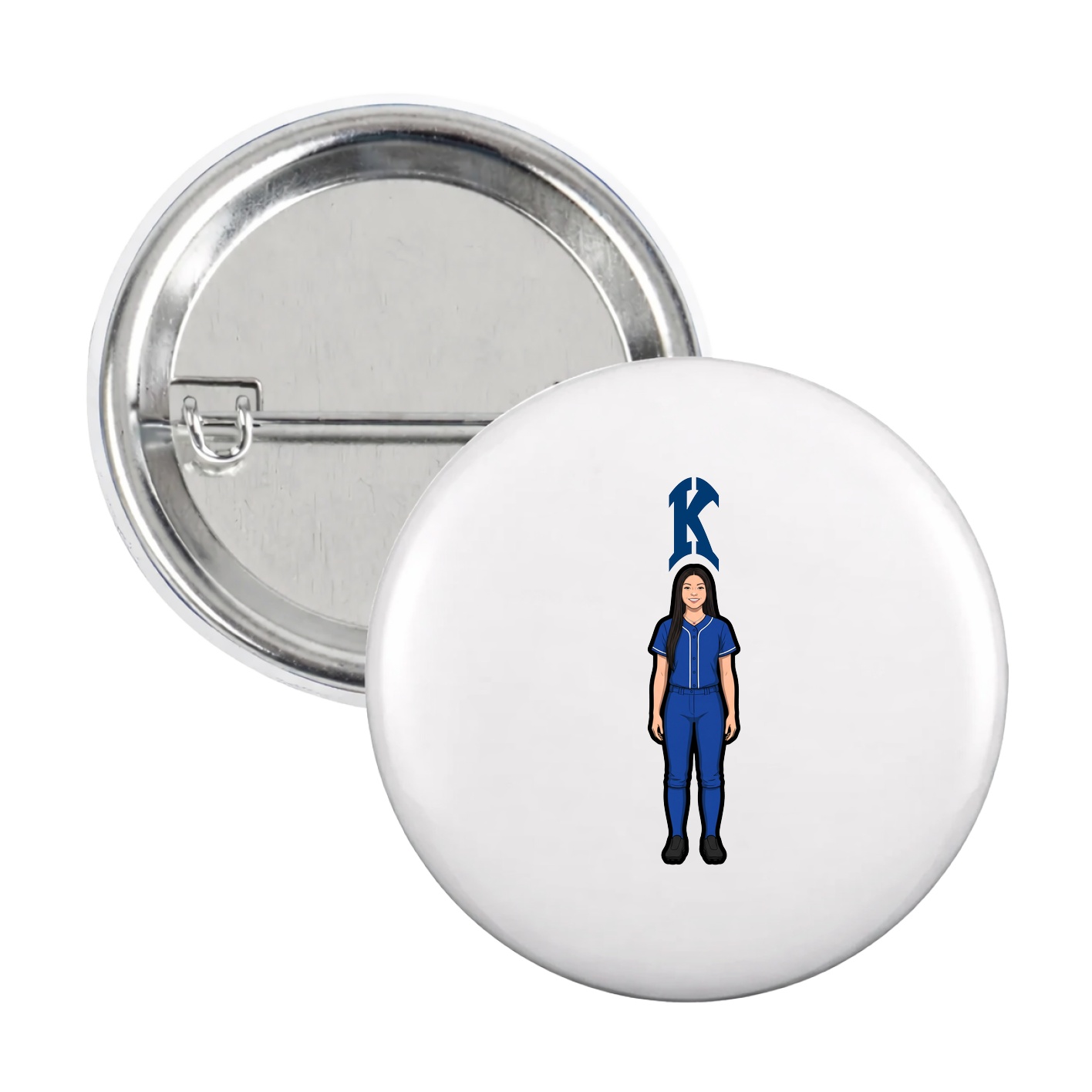 Game Day Button — Shirsey in White