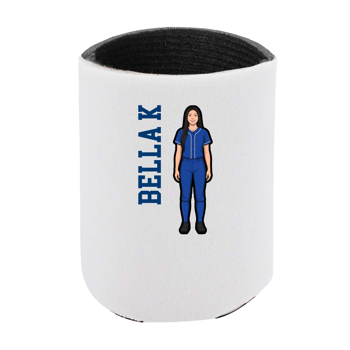 Can Holder — Name Vertical in White