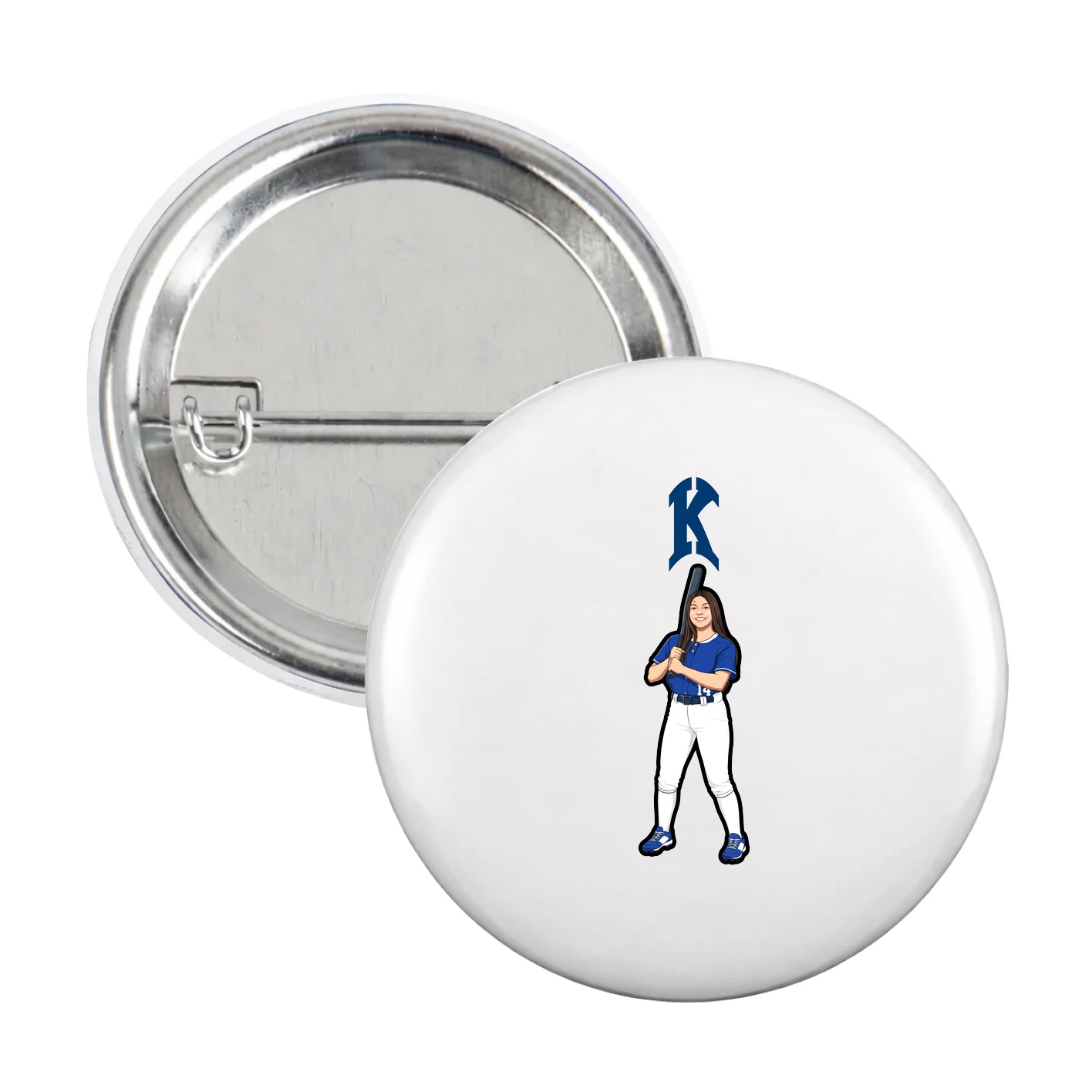 Game Day Button — Shirsey in White