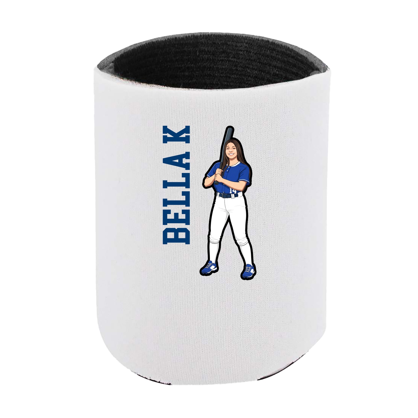 Can Holder — Name Vertical in White