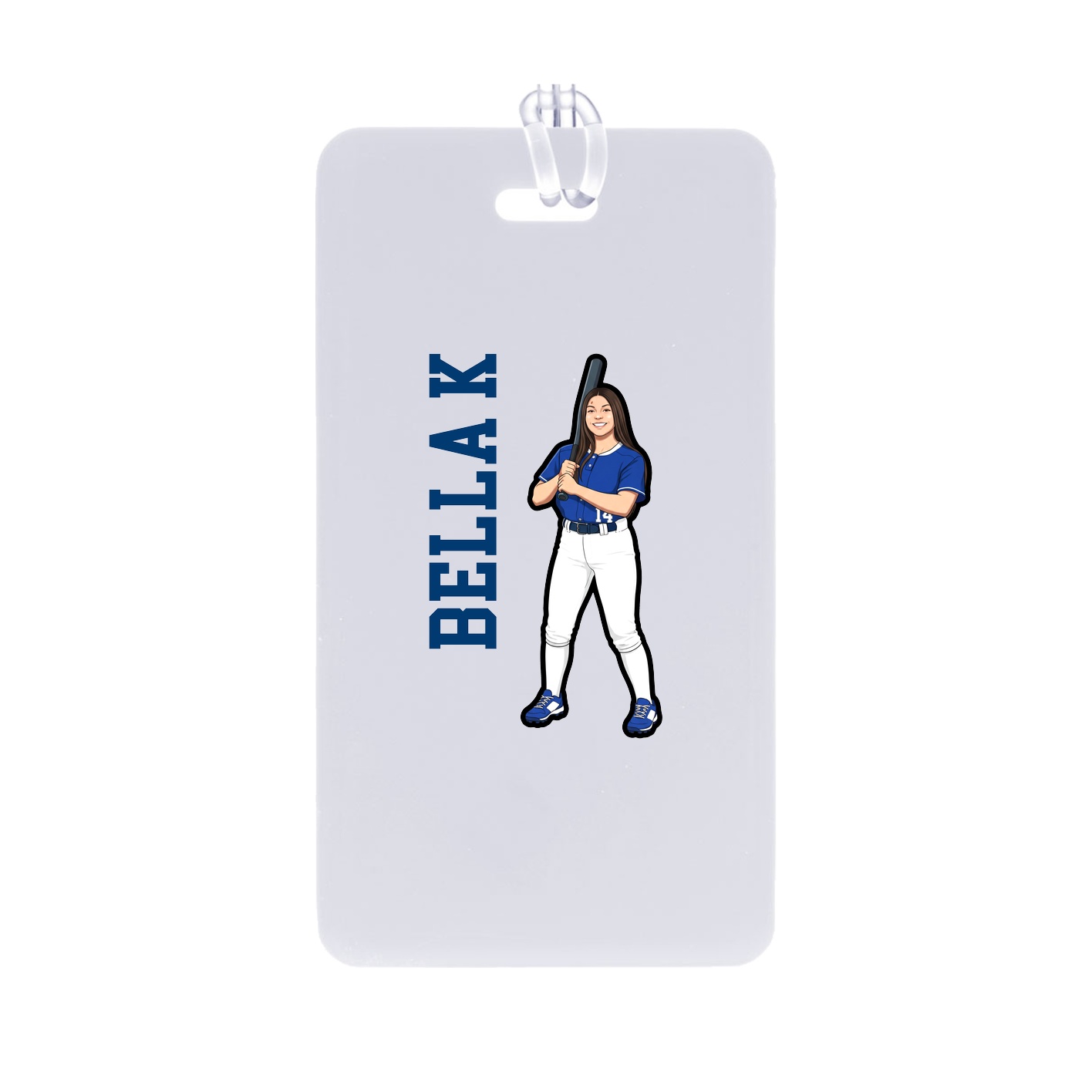 Bag Tag — Name Vertical in Classic