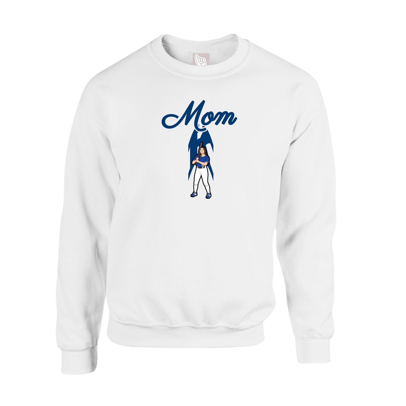 Fleece Crew — Mothers Day Arch in White