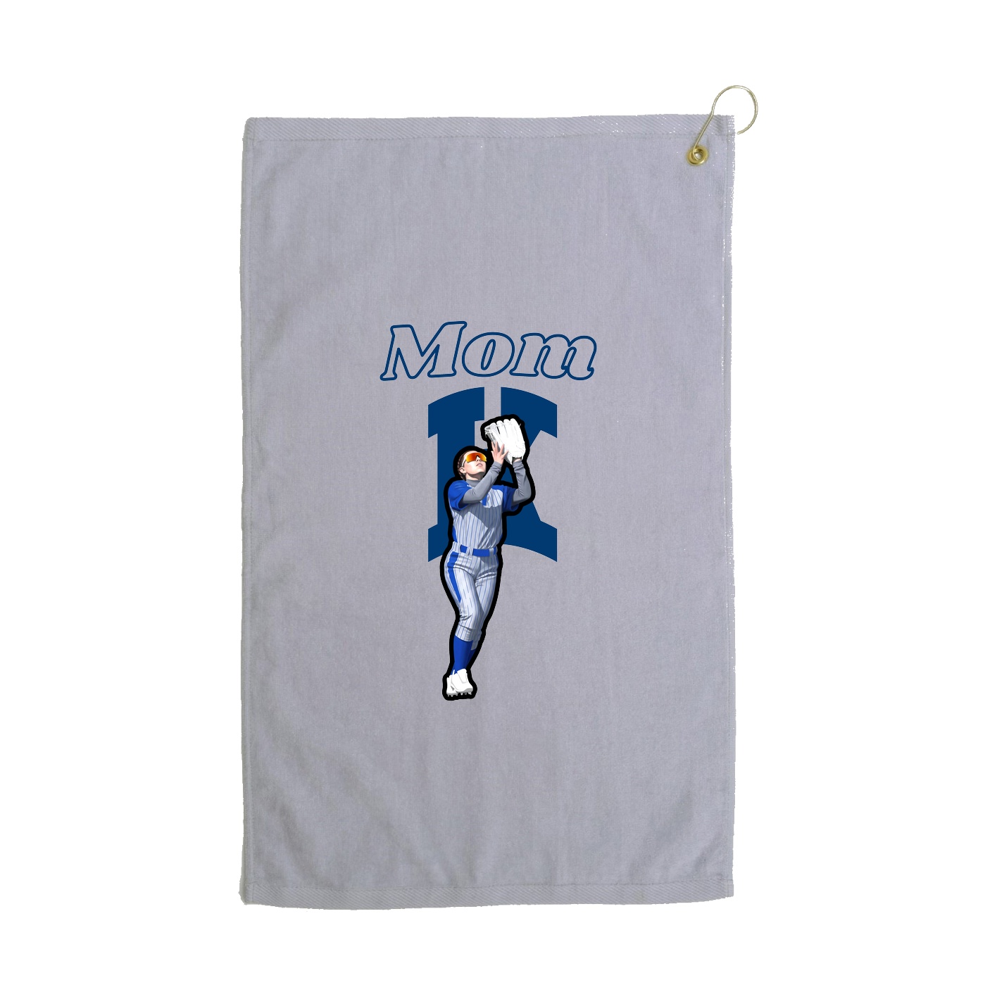 Golf Towel — Mothers Day Block in Grey