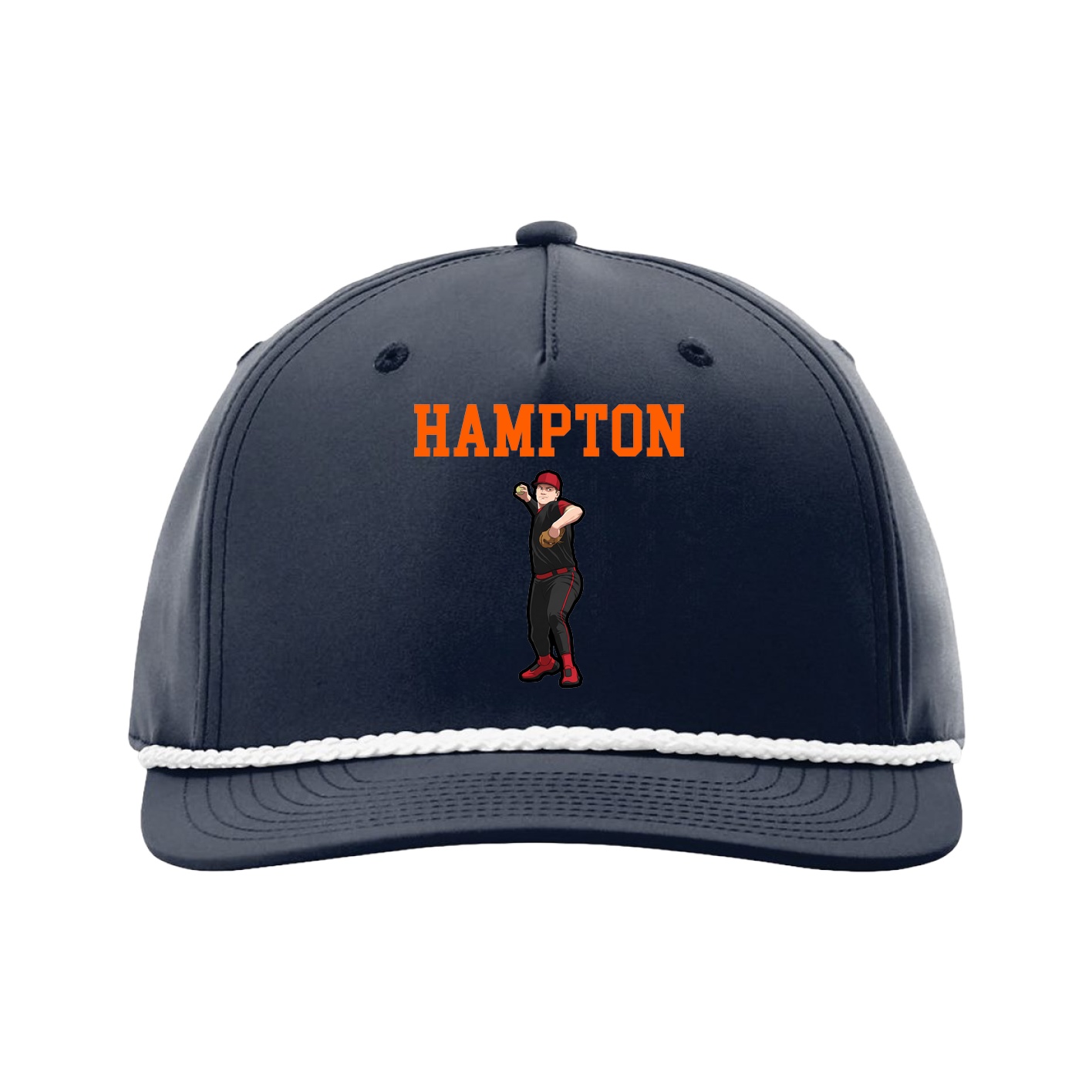 Five-Panel Classic Rope Cap — Shirsey in Navy