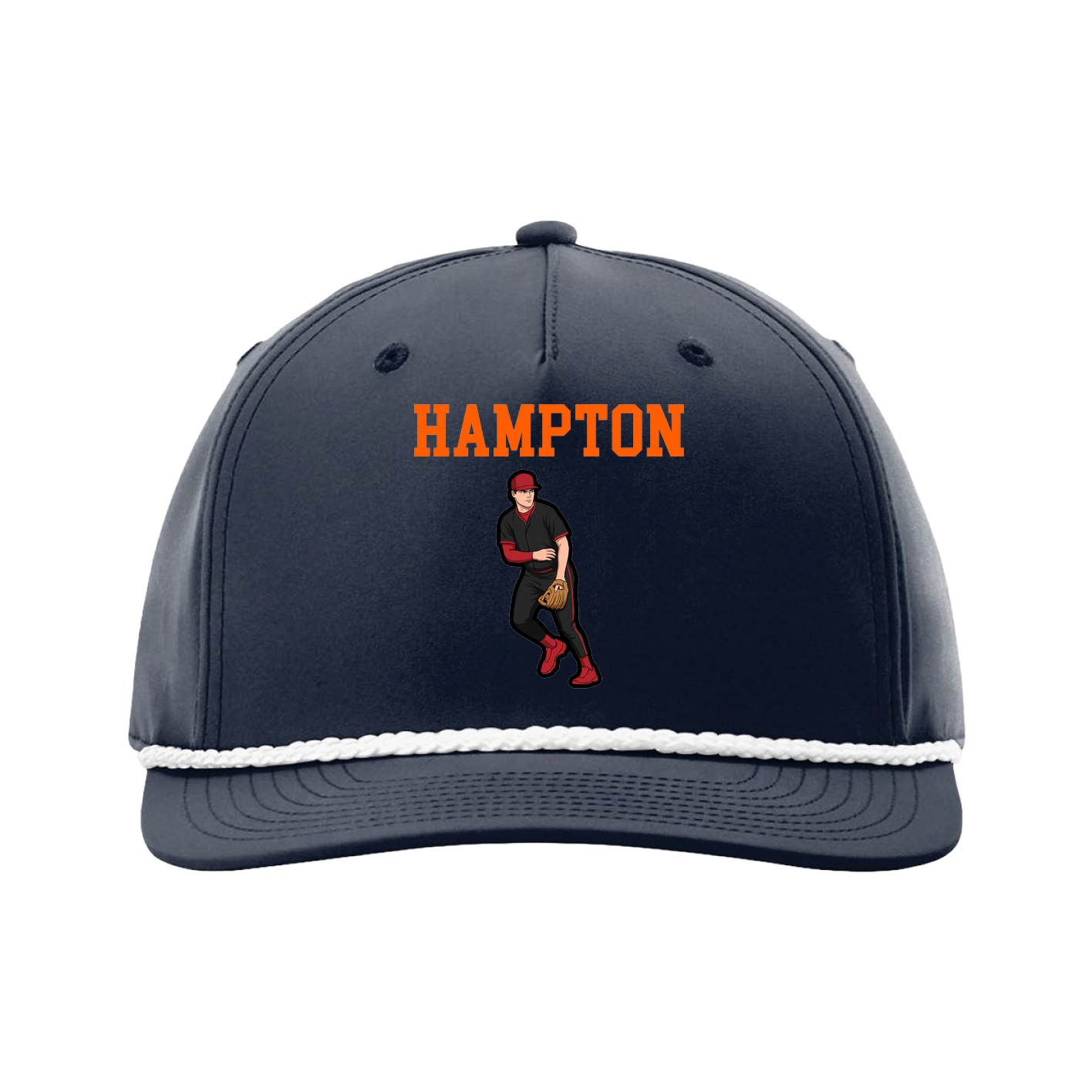 Five-Panel Classic Rope Cap — Shirsey in Navy