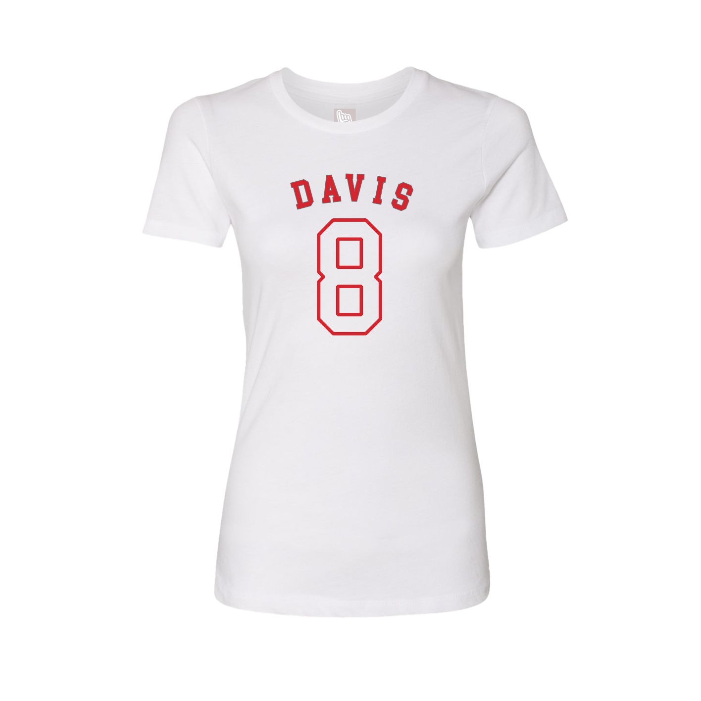 Fitted Women's Tee — Shirsey Arch in White