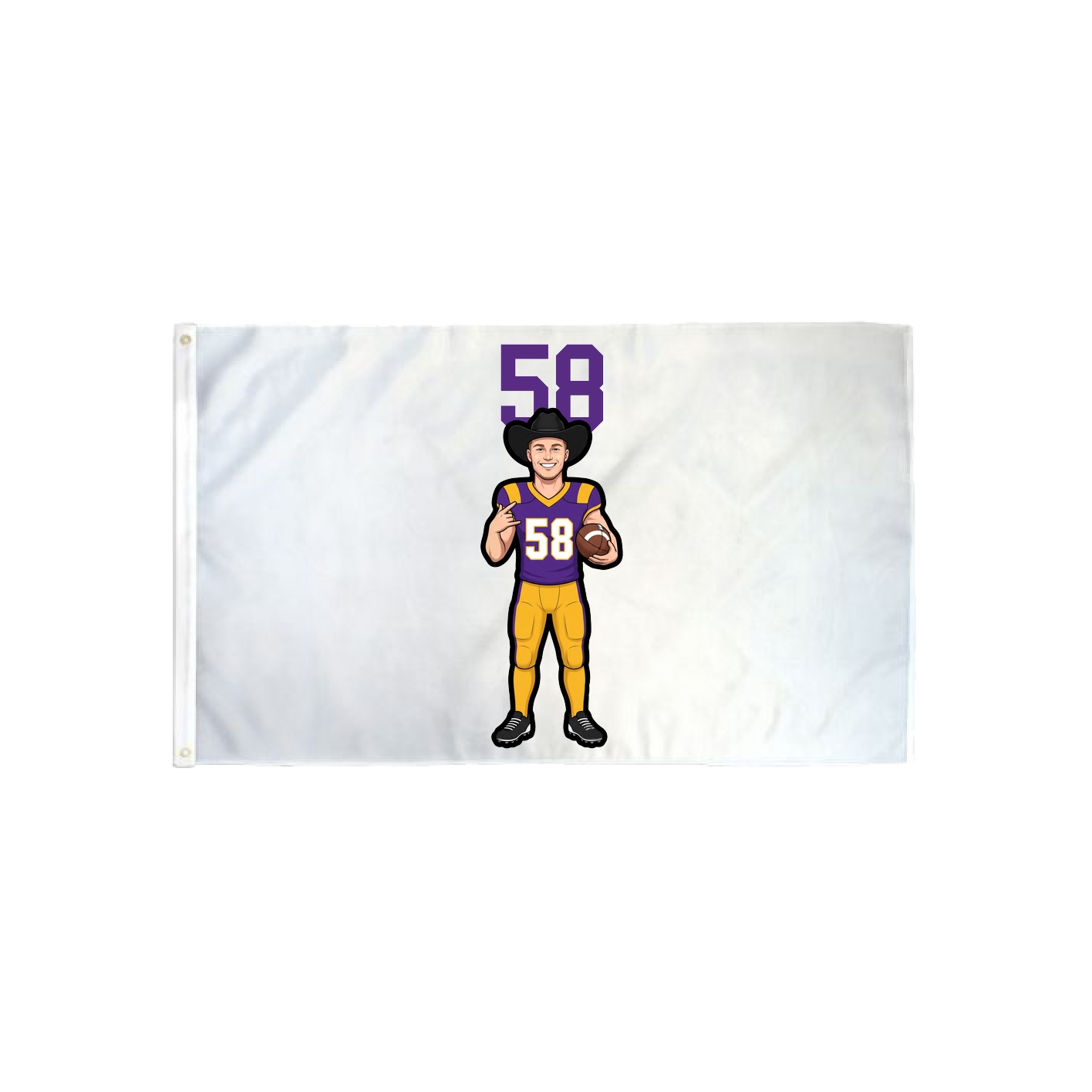 3x5 Flag — Number Top in Classic