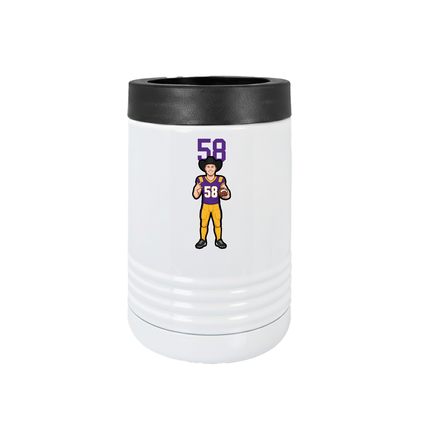 Beverage Holder — Number Top in White