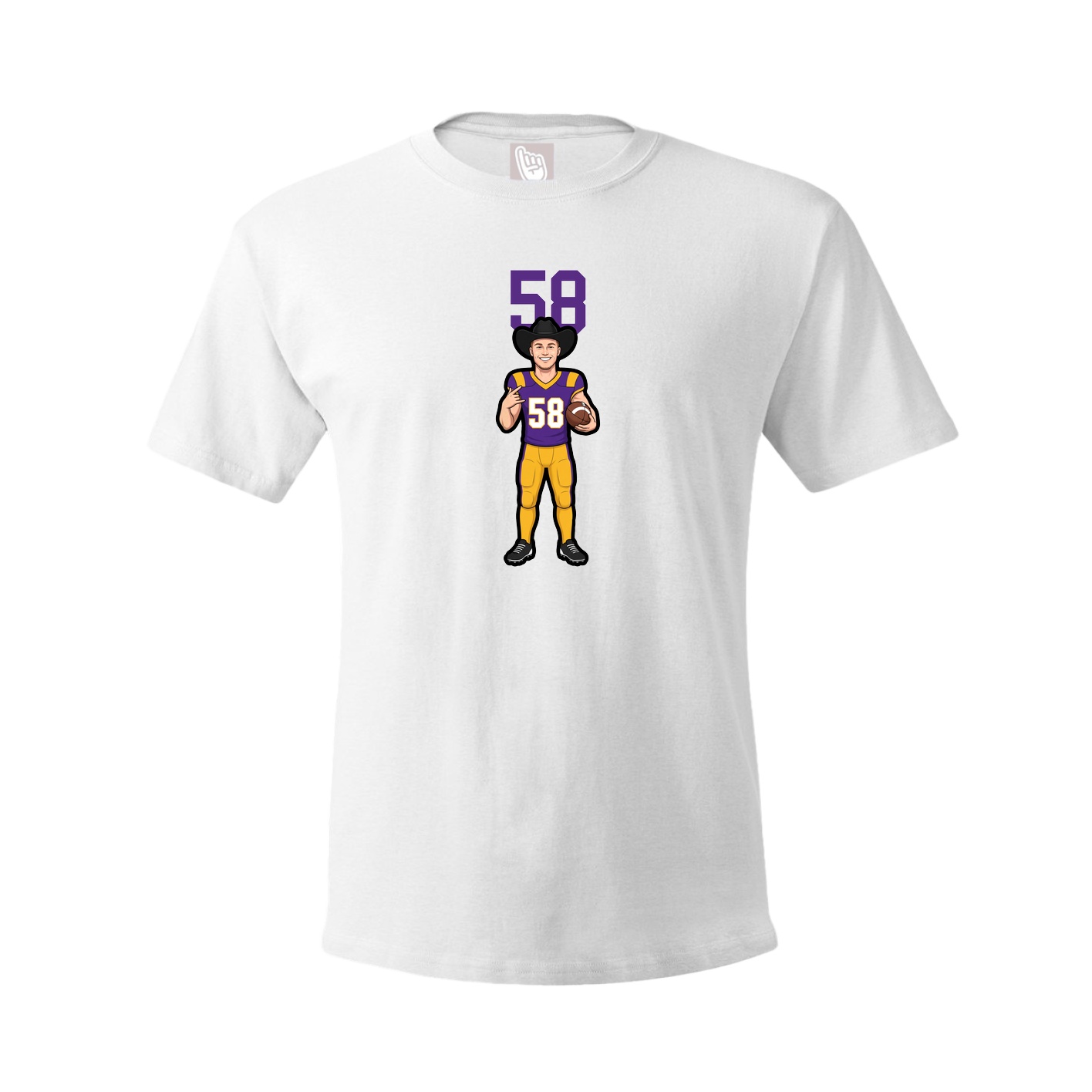 Tee — Number Top in White