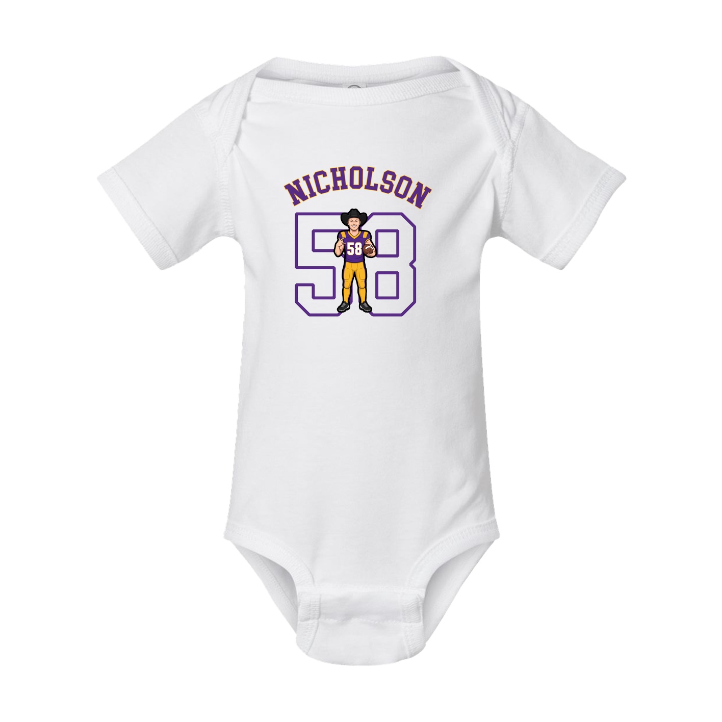 Baby Onesie — Shirsey Arch in White