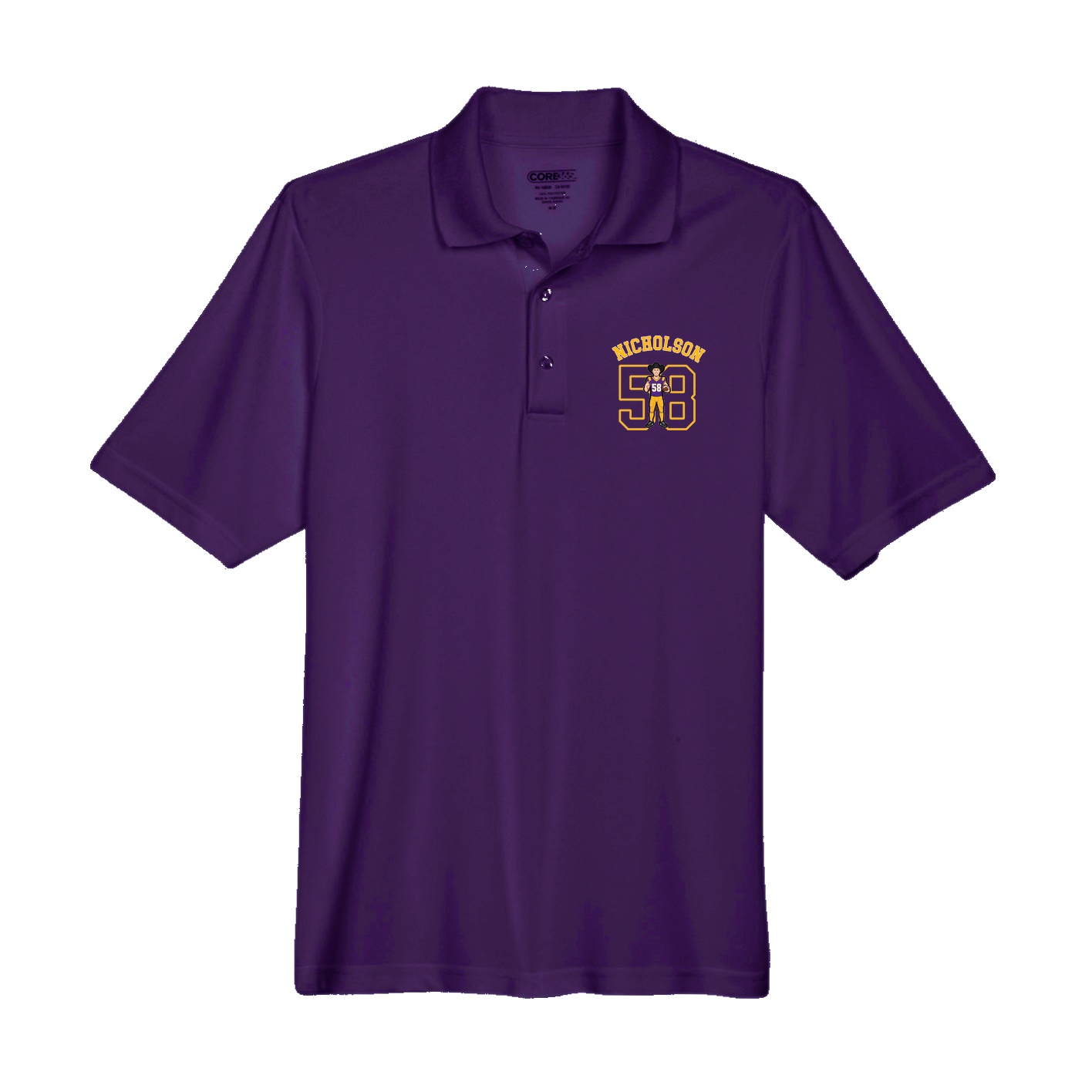 Performance Polo — Shirsey Arch in Purple