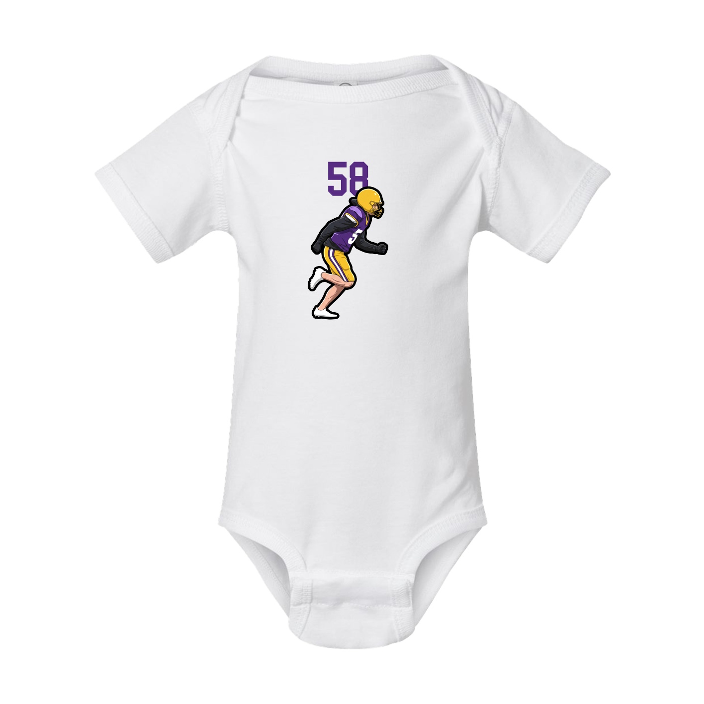 Baby Onesie — Number Top in White