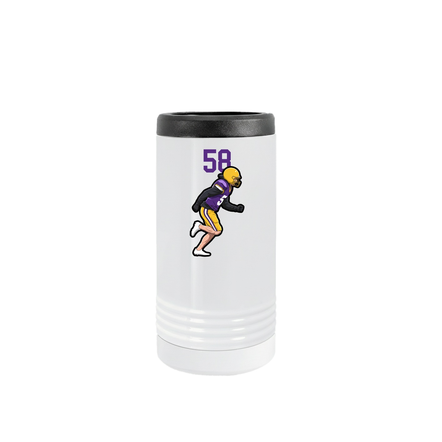 Slim Beverage Holder — Number Top in White