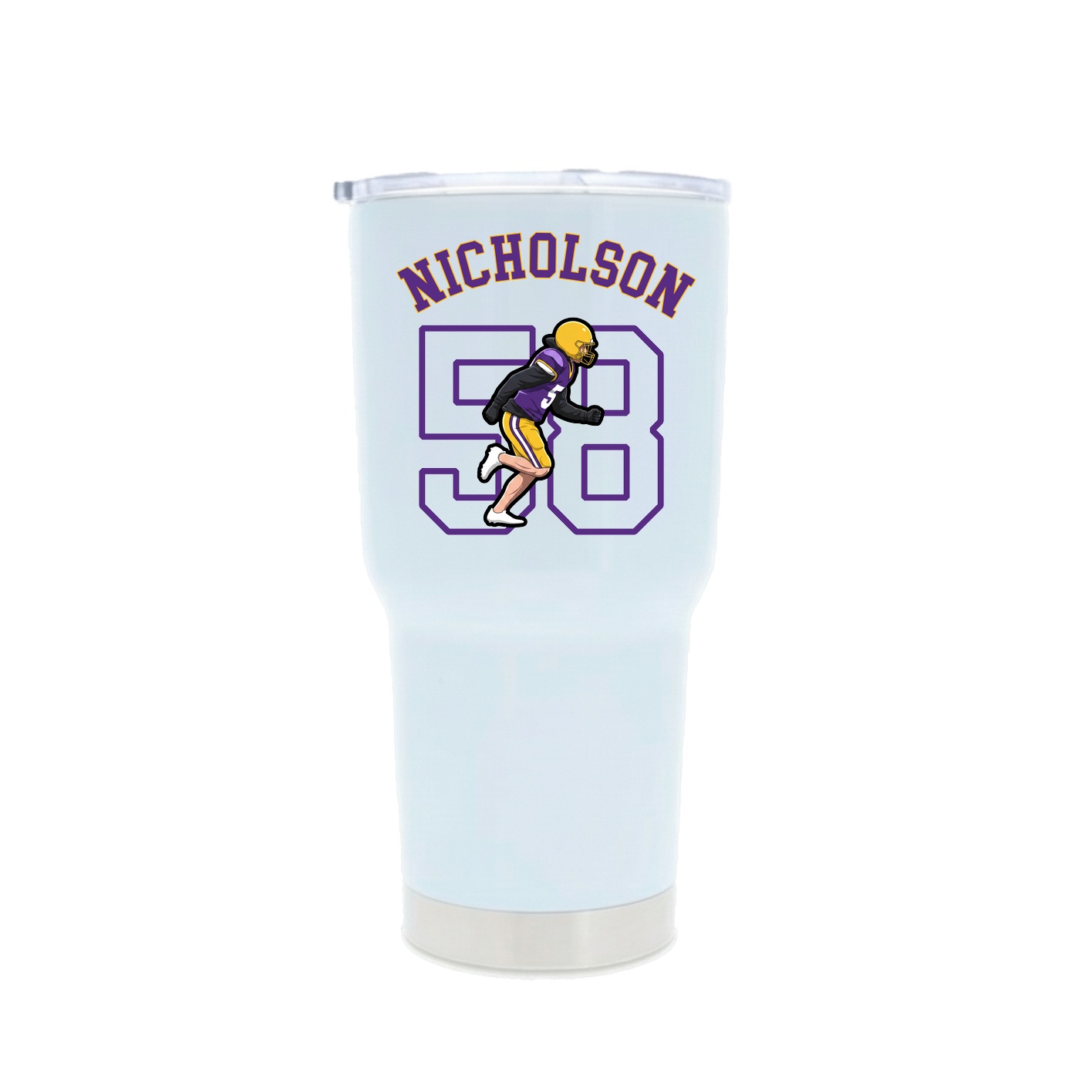 30oz Stainless Steel Tumbler — Shirsey Arch in White