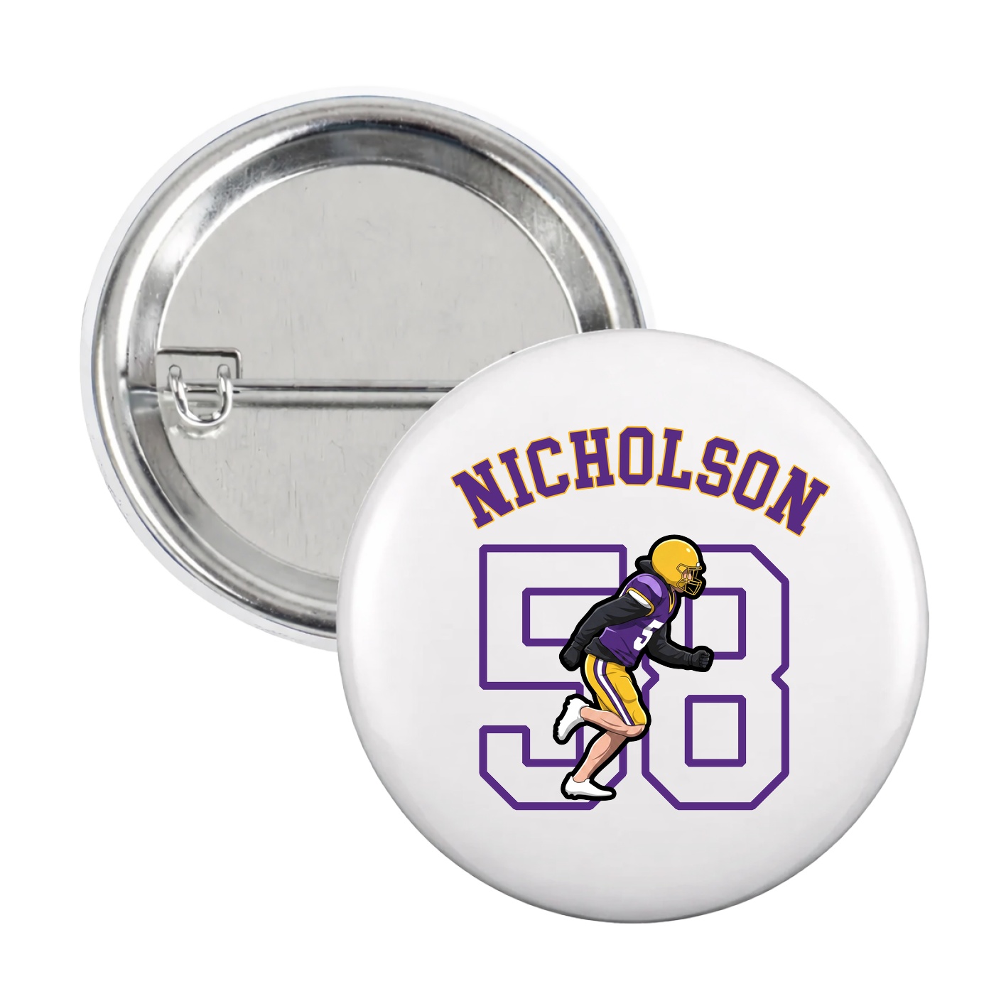 Game Day Button — Shirsey Arch in White