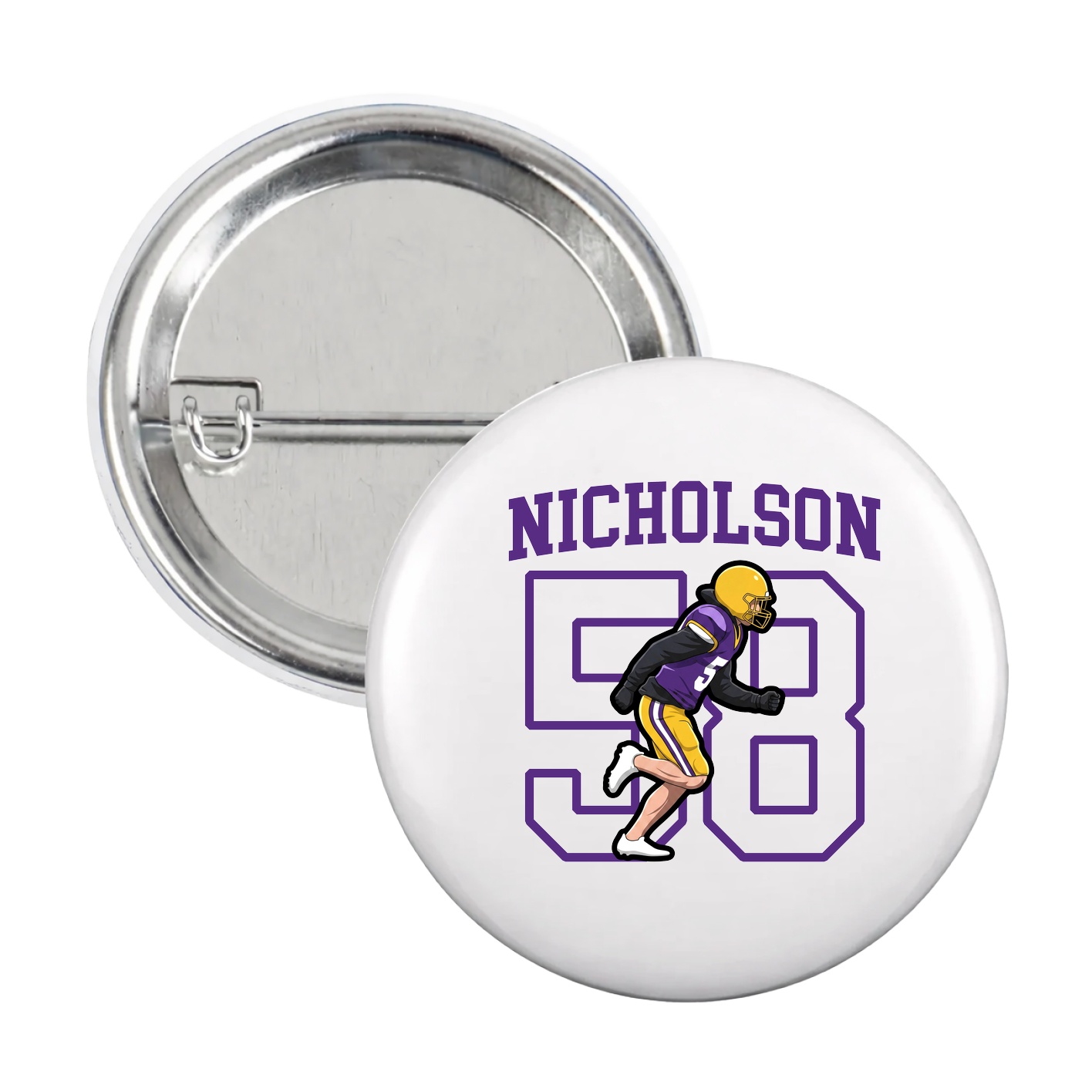 Game Day Button — Shirsey in White
